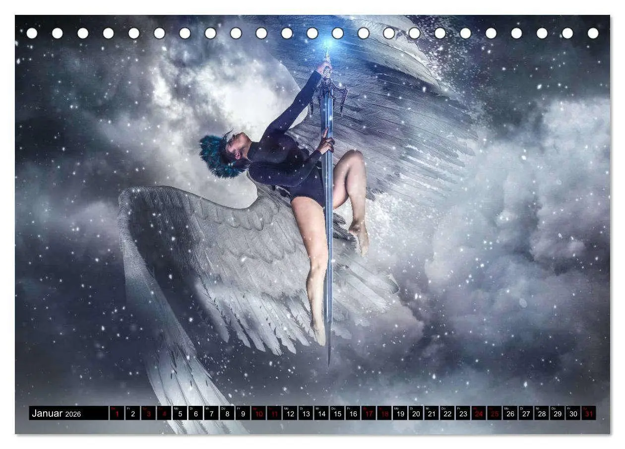 Bild: 9783457867136 | Pole Dance Engel (Tischkalender 2026 DIN A5 quer), CALVENDO...