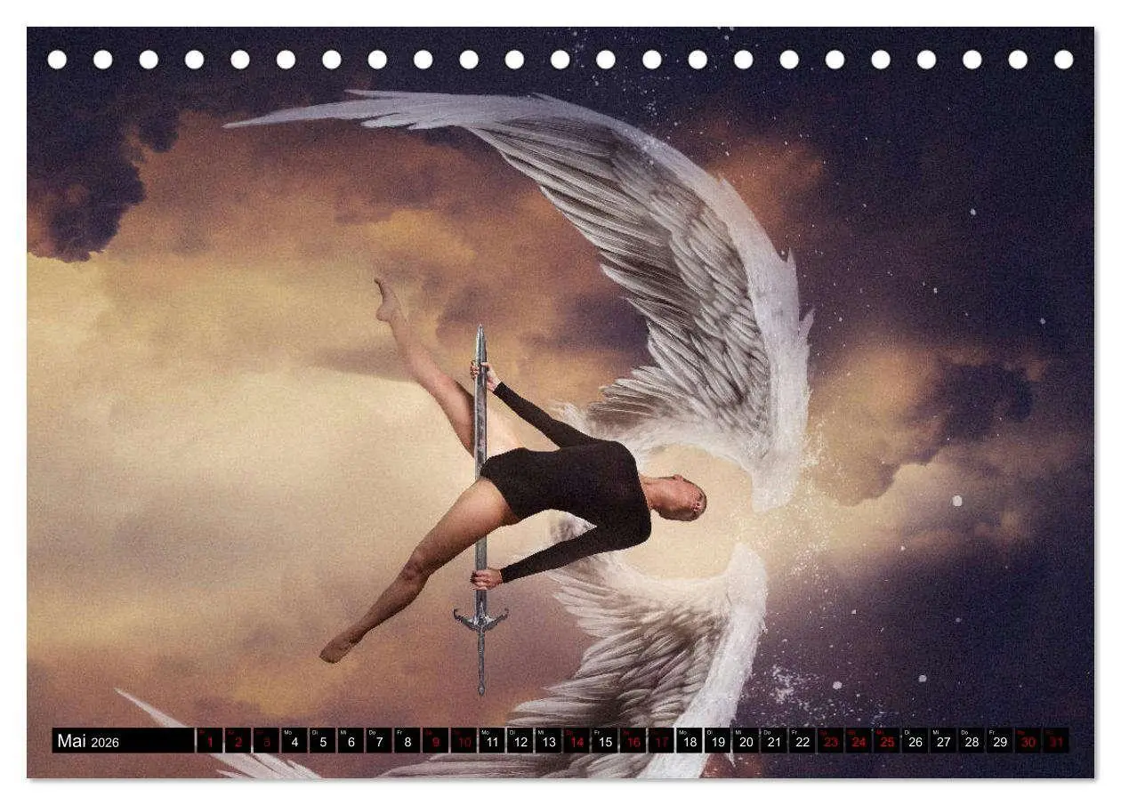 Bild: 9783457867136 | Pole Dance Engel (Tischkalender 2026 DIN A5 quer), CALVENDO...