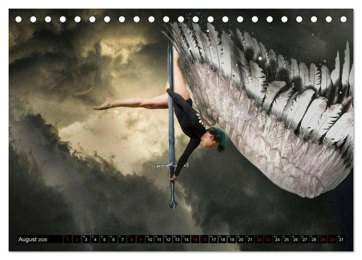 Bild: 9783457867136 | Pole Dance Engel (Tischkalender 2026 DIN A5 quer), CALVENDO...