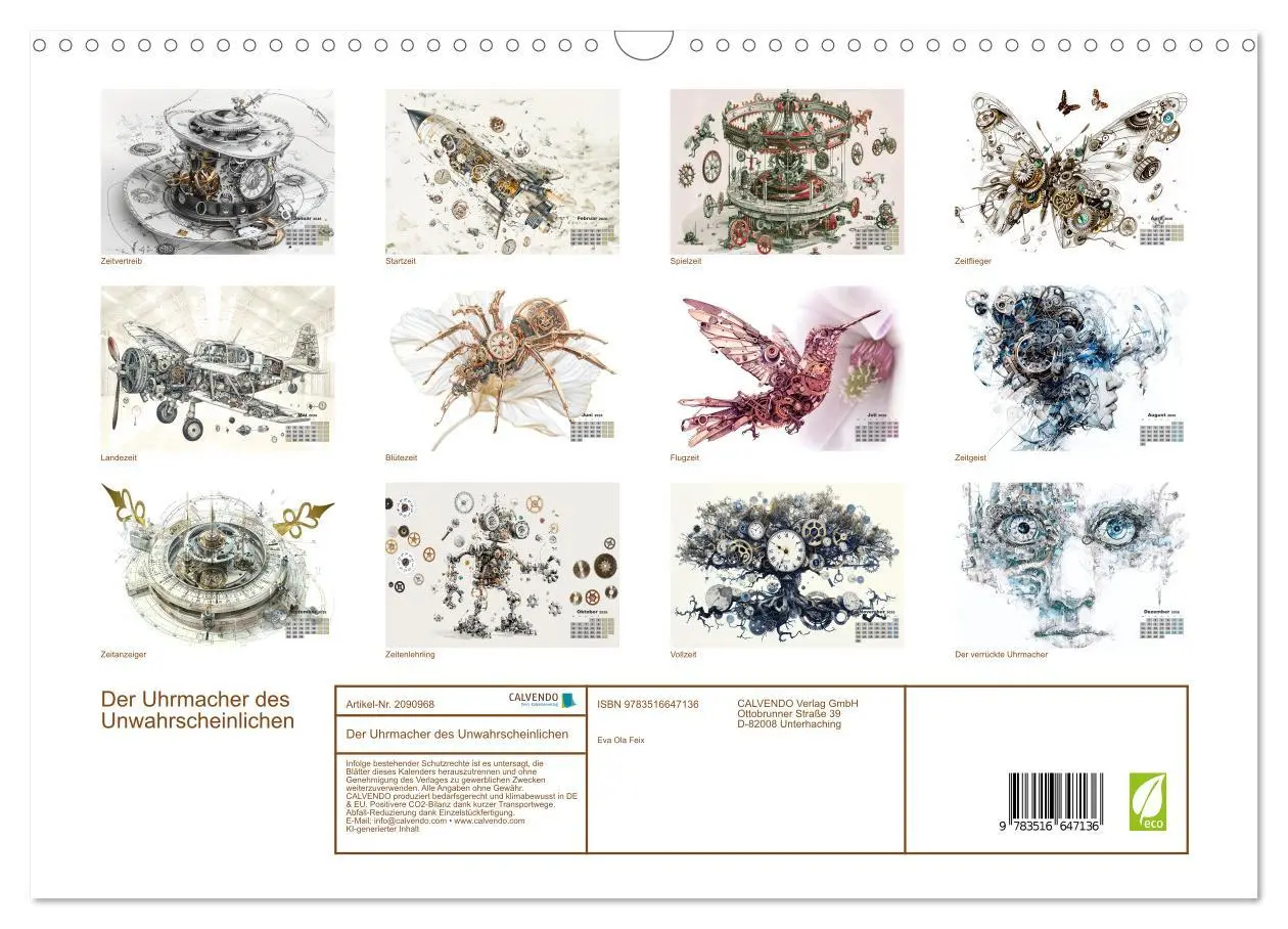 Bild: 9783516647136 | Der Uhrmacher des Unwahrscheinlichen (Wandkalender 2026 DIN A3...