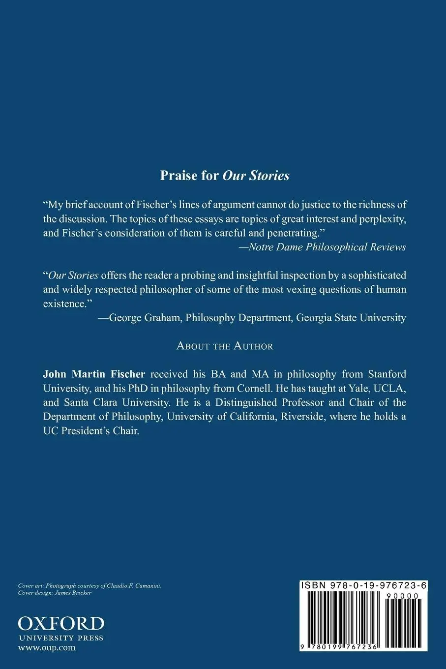 Rückseite: 9780199767236 | Our Stories | Essays on Life, Death, and Free Will | Fischer | Buch