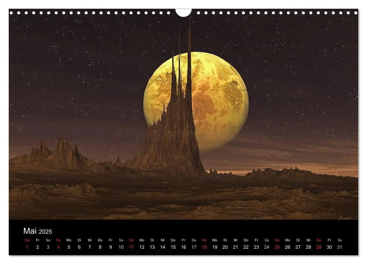 Bild: 9783435697236 | Fantasie-Planeten (Wandkalender 2025 DIN A3 quer), CALVENDO...