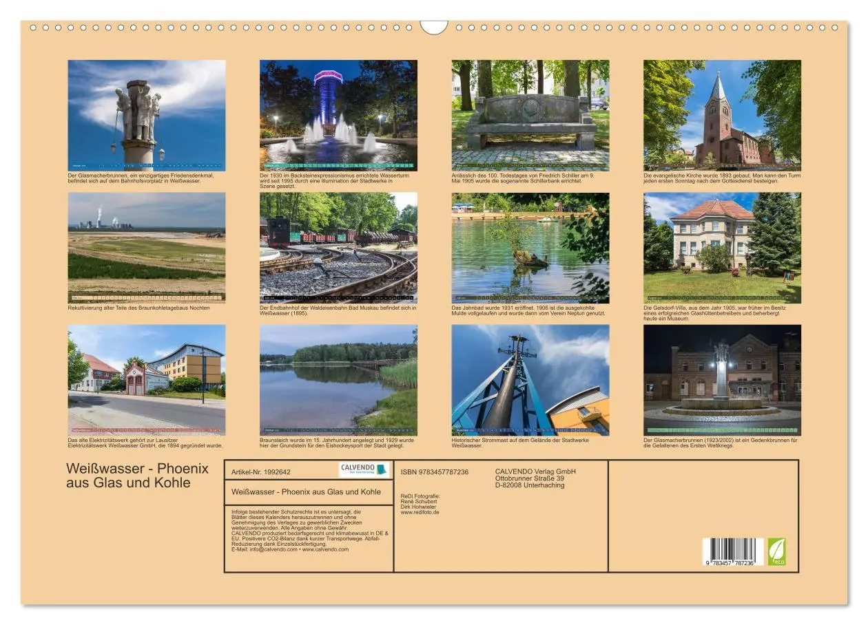 Bild: 9783457787236 | Weißwasser - Phoenix aus Glas und Kohle (Wandkalender 2026 DIN A2...