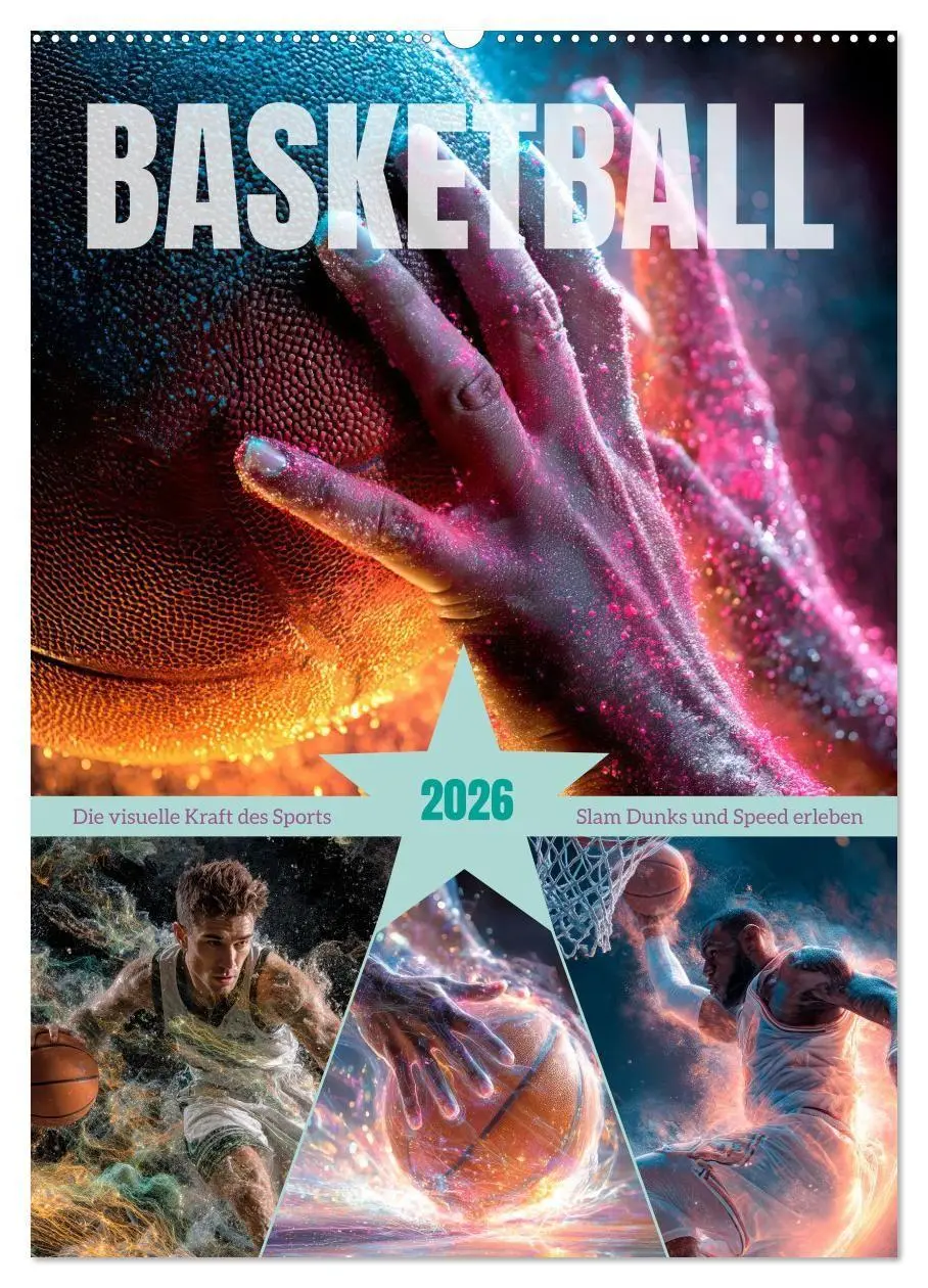 Cover: 9783516707236 | Basketball - Die visuelle Kraft des Sports (Wandkalender 2026 DIN...