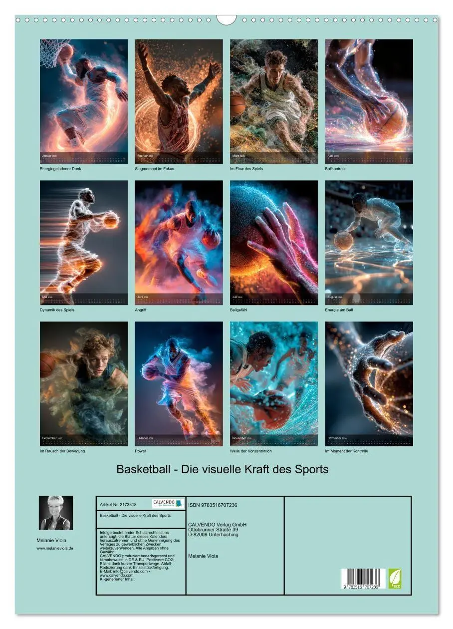 Bild: 9783516707236 | Basketball - Die visuelle Kraft des Sports (Wandkalender 2026 DIN...