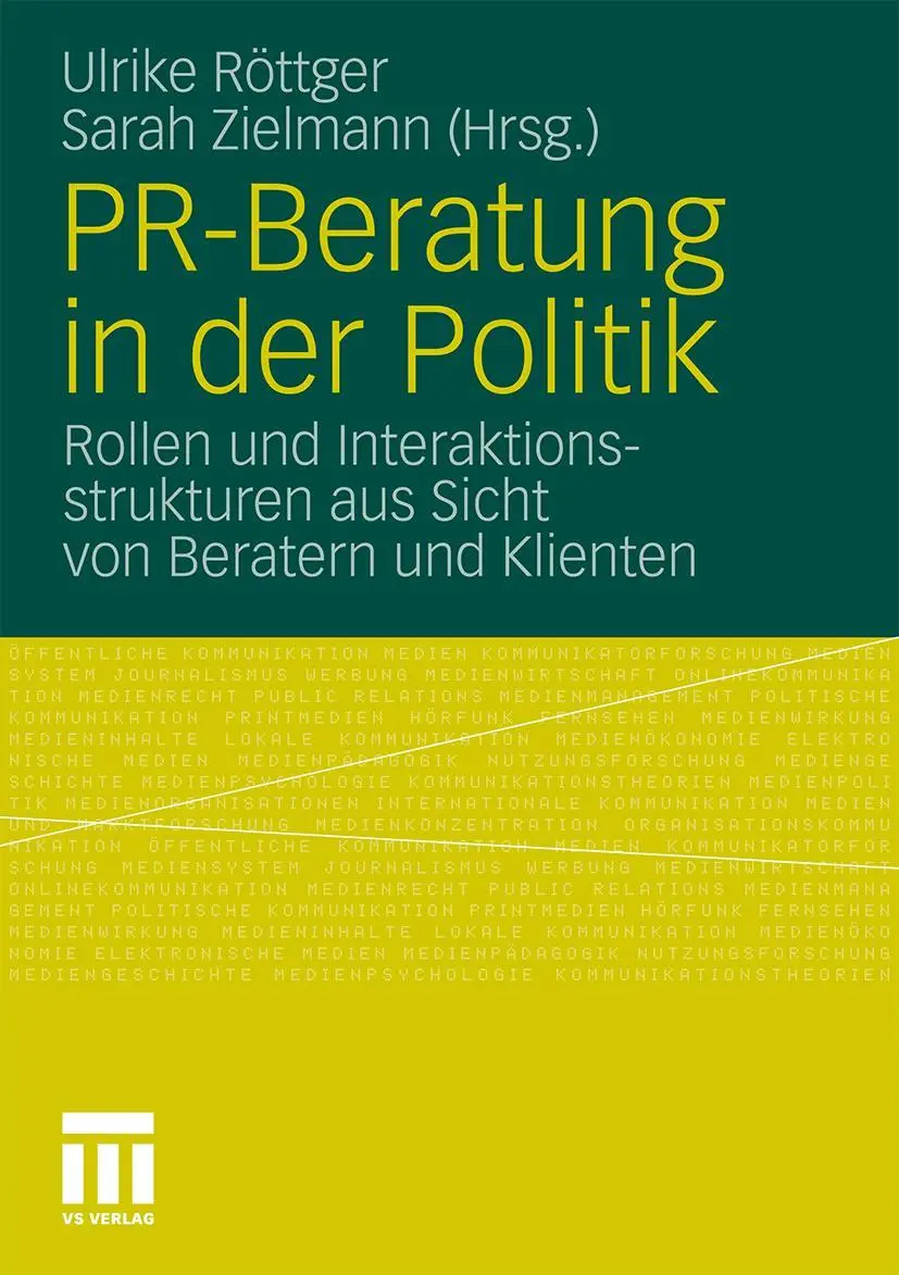 Cover: 9783531177236 | PR-Beratung in der Politik | Ulrike Röttger (u. a.) | Taschenbuch