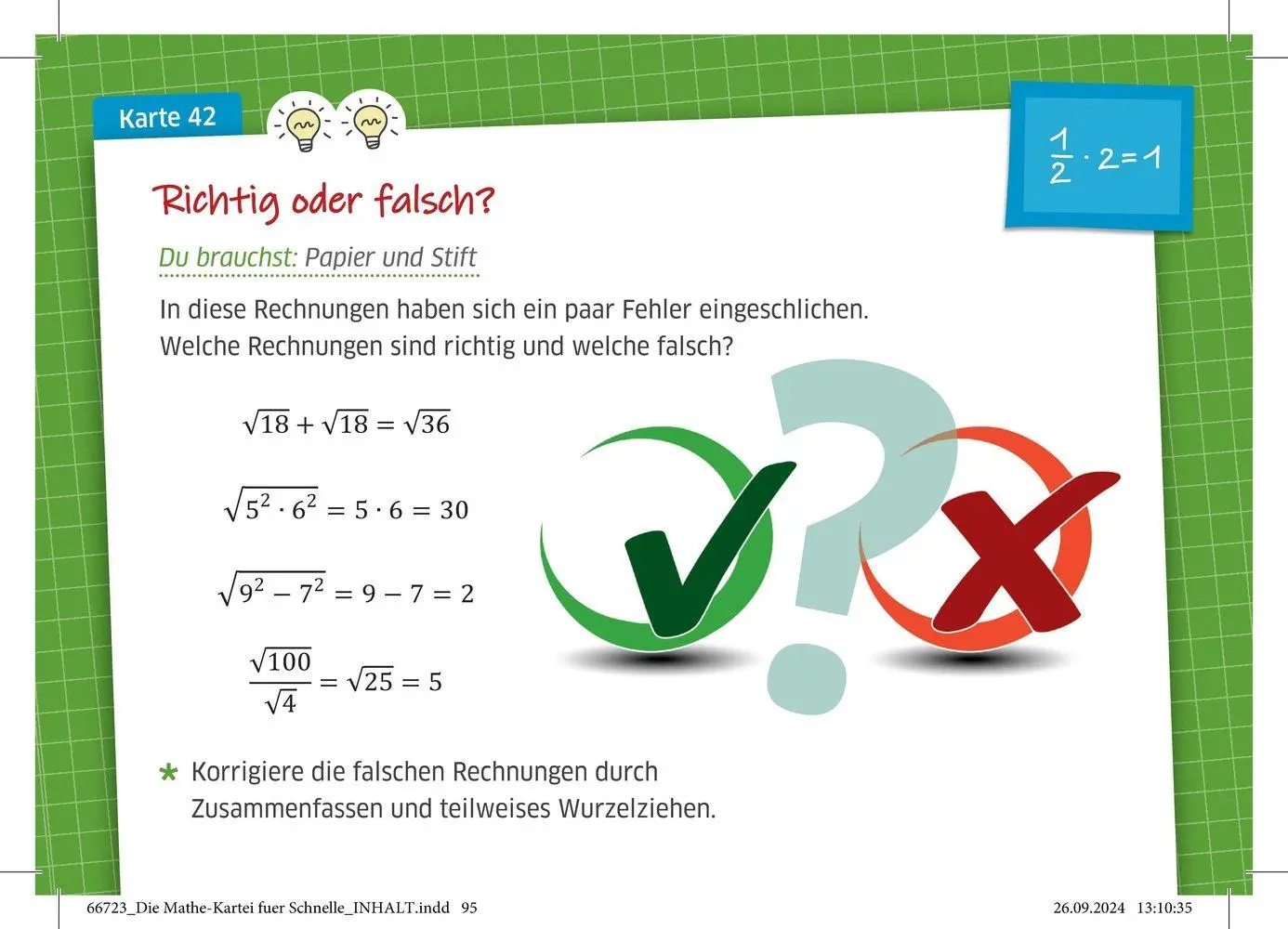 Bild: 9783834667236 | Die Mathe-Kartei für Schnelle - Klasse 7/8 | Juliane Dobschal | Box