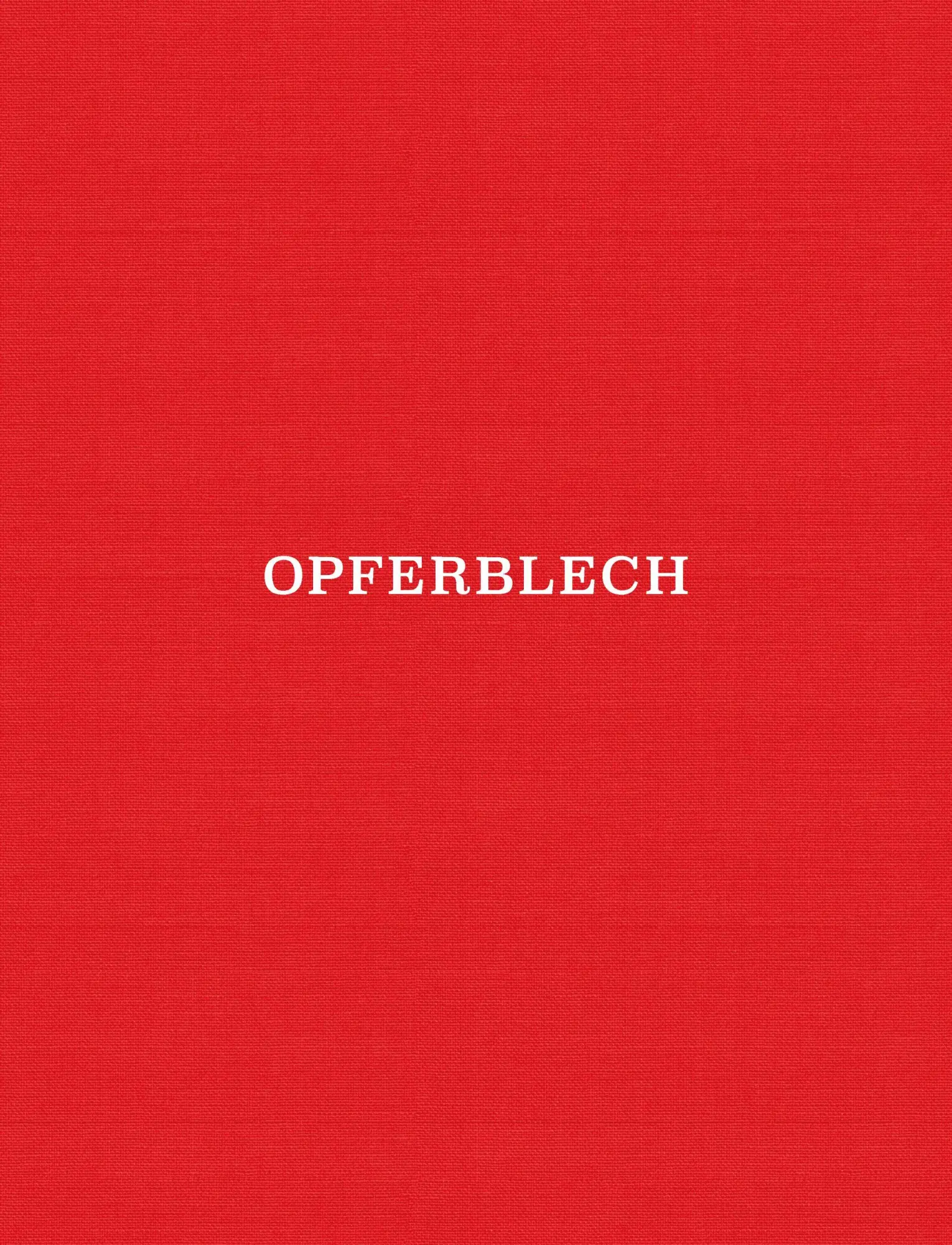 Cover: 9783954767236 | opferblech | Toni Schmale | Toni Schmale | Buch | 120 S. | Deutsch