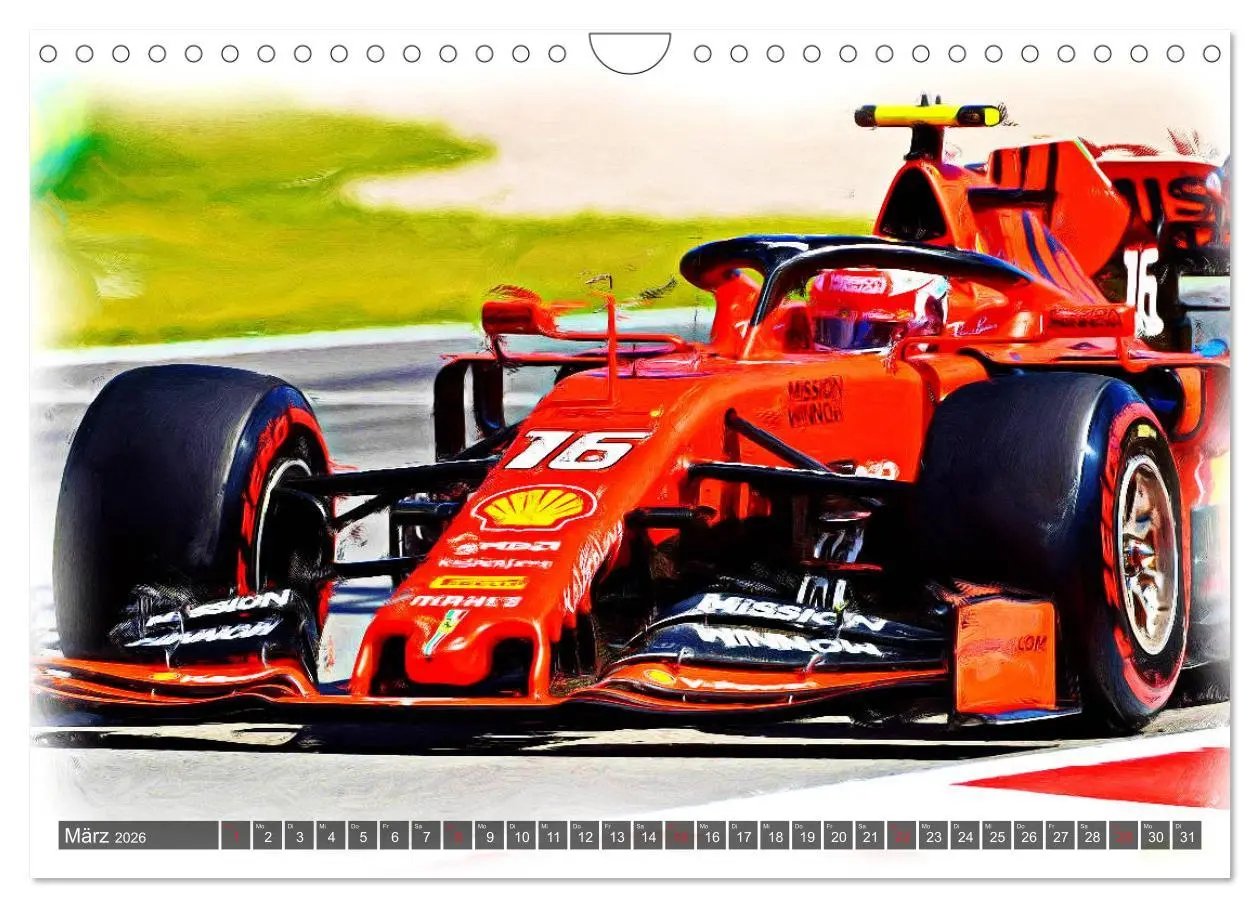 Bild: 9783457917336 | Faszinierende Formel 1 (Wandkalender 2026 DIN A4 quer), CALVENDO...
