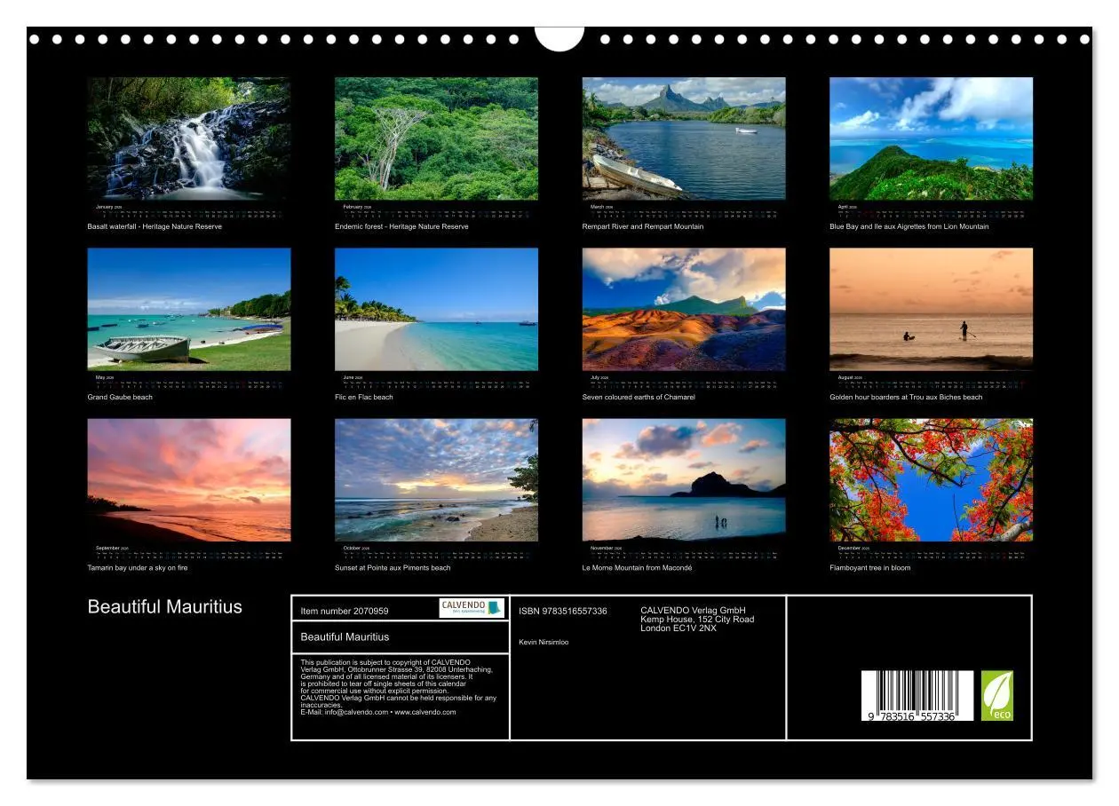 Bild: 9783516557336 | Beautiful Mauritius (Wall Calendar 2026 DIN A3 landscape), CALVENDO...