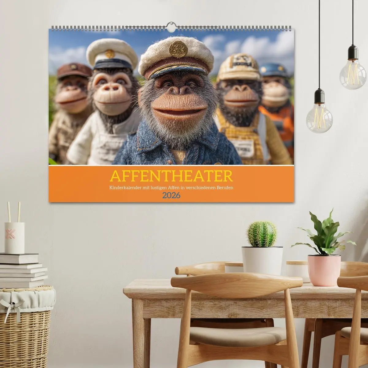 Bild: 9783516627336 | Affentheater - Kinderkalender mit lustigen Affen in verschiedenen...