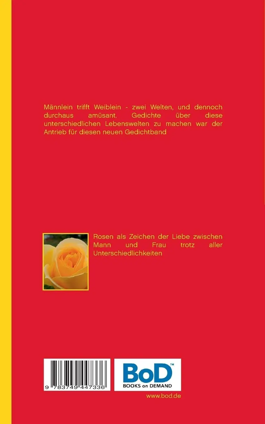 Rückseite: 9783749447336 | Gedichte Männer und Frauen | zwei Lebenswelten | Heike Boeke | Buch