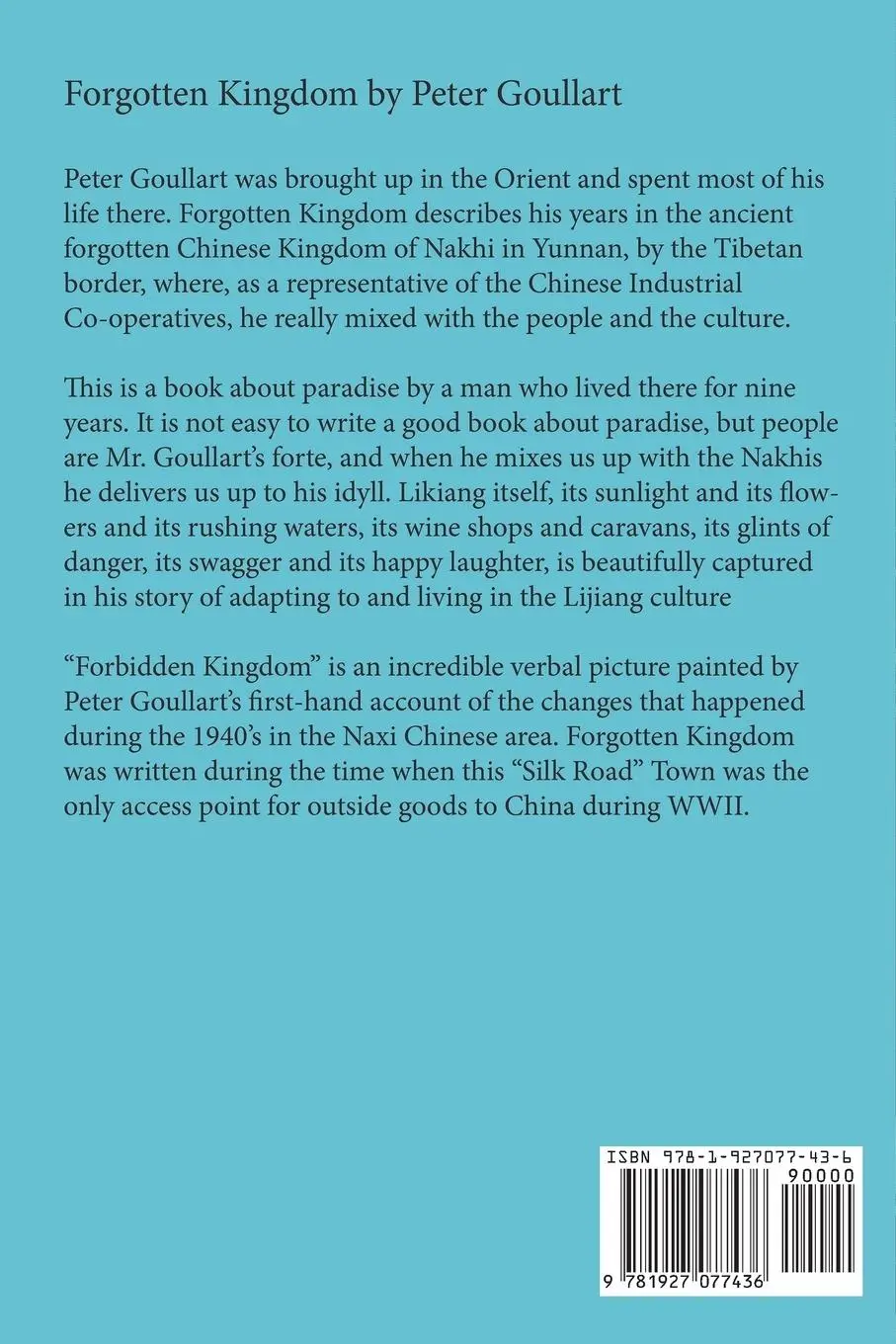Rückseite: 9781927077436 | Forgotten Kingdom | Peter Goullart | Taschenbuch | Englisch | 2023