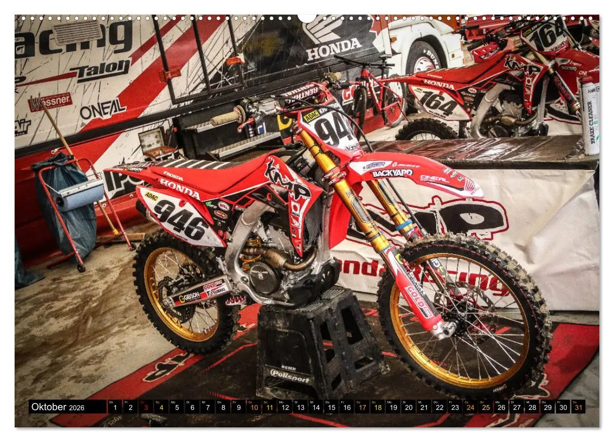 Bild: 9783457767436 | Dirtbikes 2026 (Wandkalender 2026 DIN A2 quer), CALVENDO...