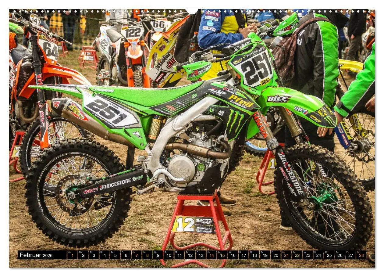 Bild: 9783457767436 | Dirtbikes 2026 (Wandkalender 2026 DIN A2 quer), CALVENDO...