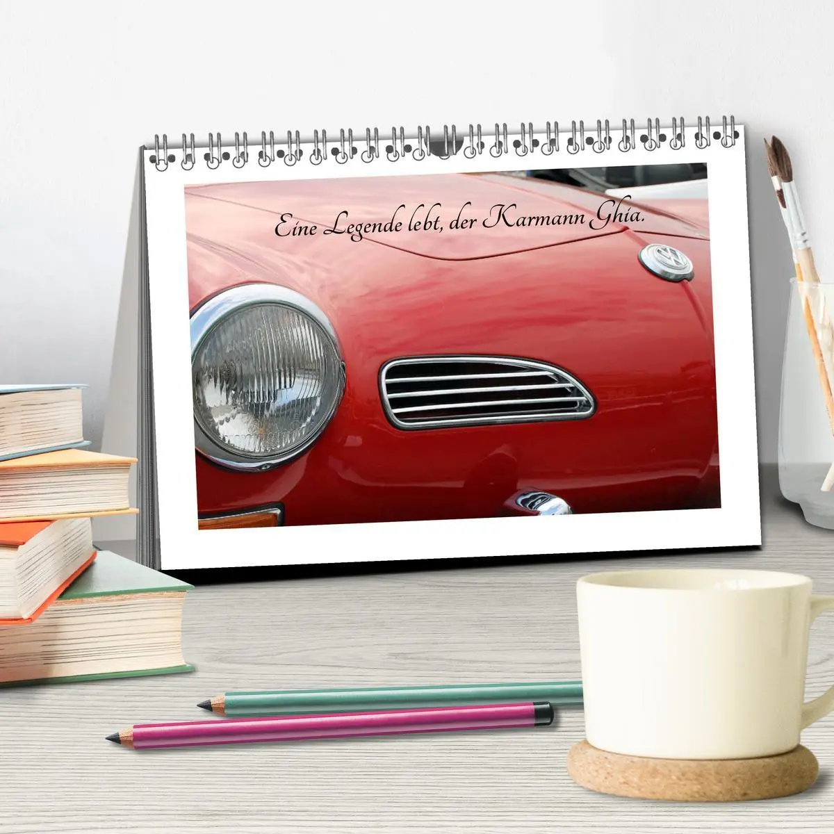 Bild: 9783516167436 | Eine Legende lebt, der Karmann-Ghia (Tischkalender 2026 DIN A5...