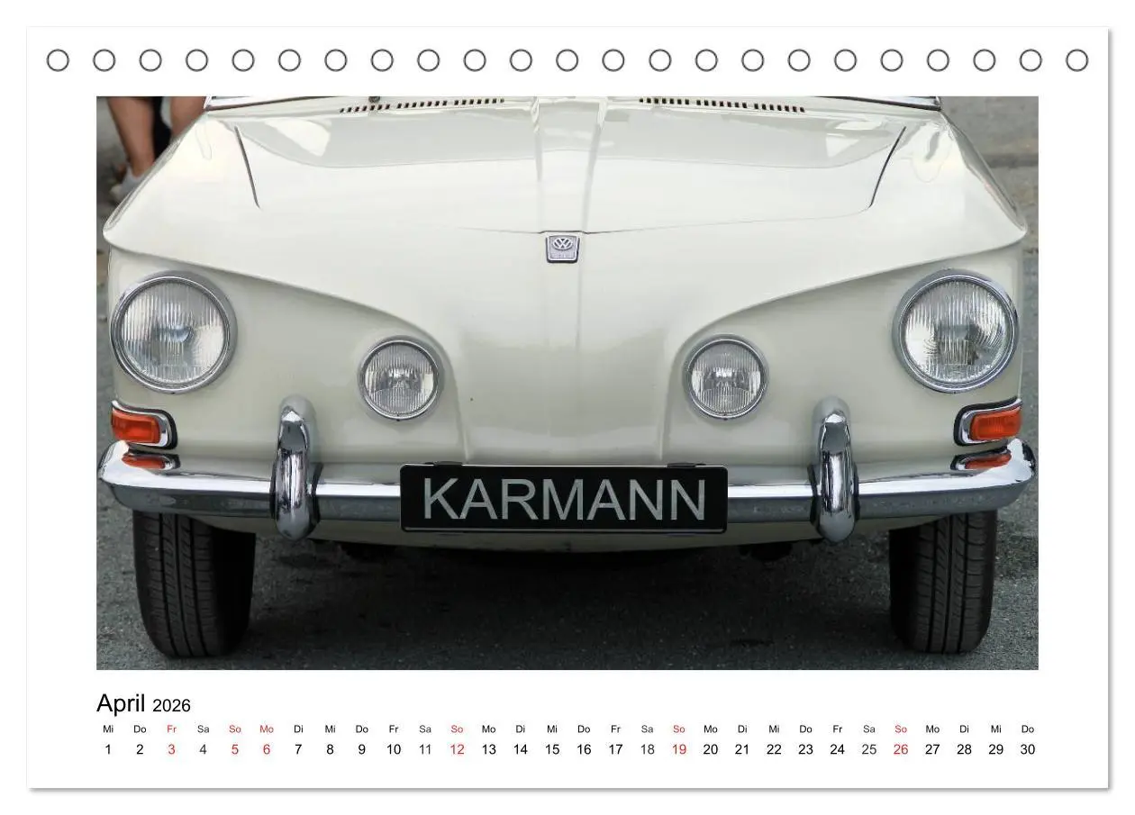 Bild: 9783516167436 | Eine Legende lebt, der Karmann-Ghia (Tischkalender 2026 DIN A5...