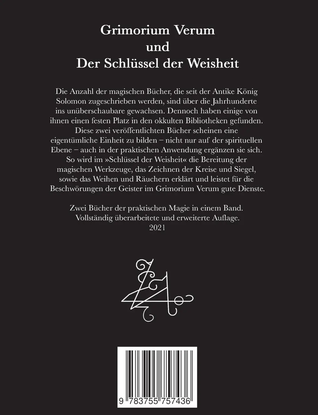 Rückseite: 9783755757436 | Grimorium Verum und der Schlüssel der Weisheit | König Salomon | Buch