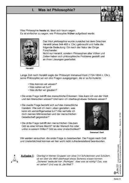 Bild: 9783866327436 | Lernwerkstatt Philosophie | Wolfgang Wertenbroch | Taschenbuch | 48 S.