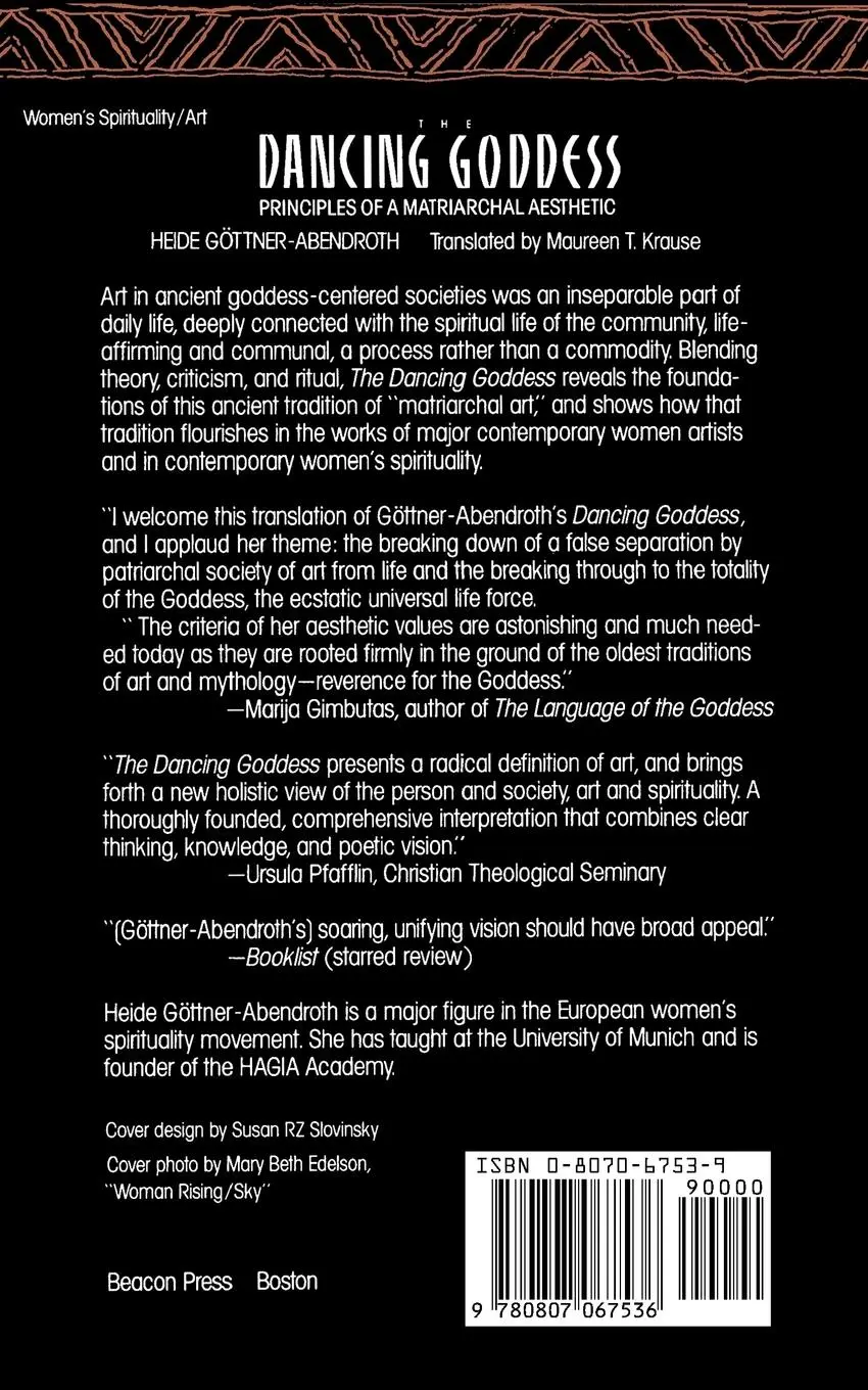 Rückseite: 9780807067536 | Dancing Goddess | Principles of a Matriarchal Aesthetic | Taschenbuch