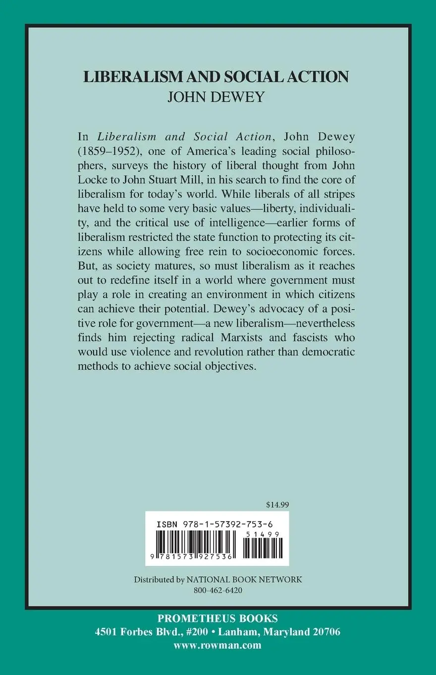 Rückseite: 9781573927536 | Liberalism and Social Action | John Dewey | Taschenbuch | Englisch