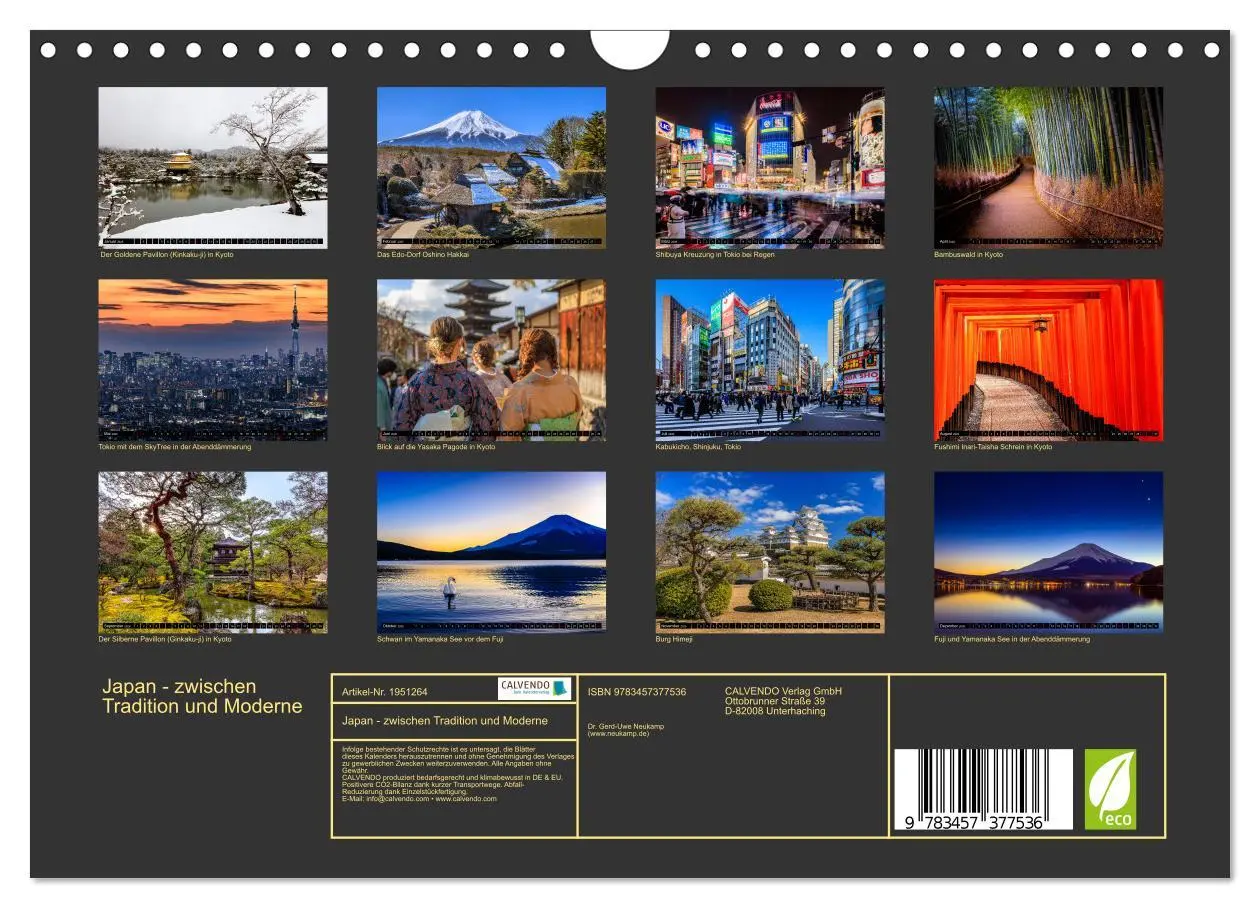 Bild: 9783457377536 | Japan - zwischen Tradition und Moderne (Wandkalender 2026 DIN A4...