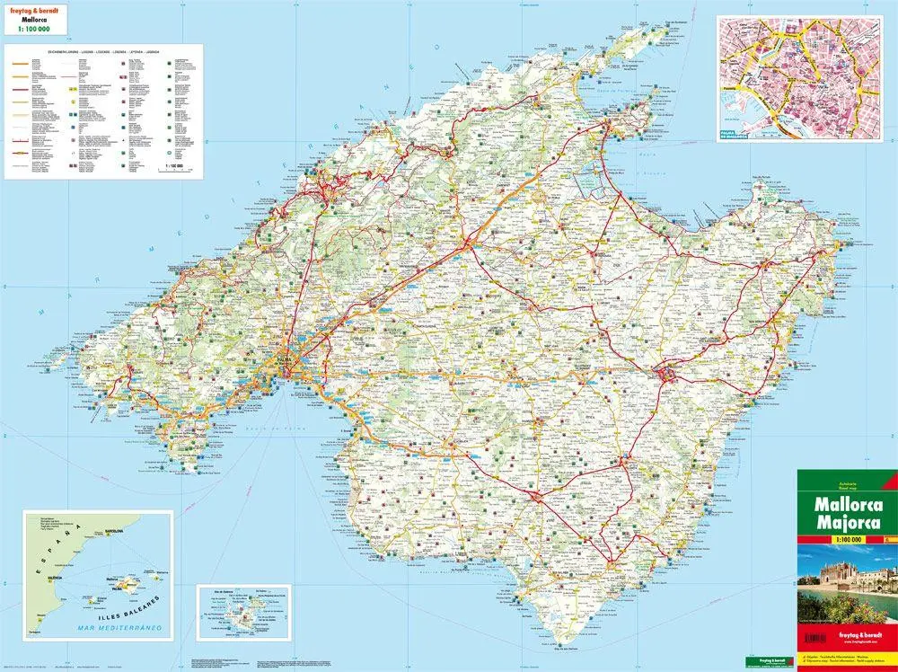 Bild: 9783707917536 | Mallorca, Planungskarte 1:100.000 | (Land-)Karte | Karte/Landkarte