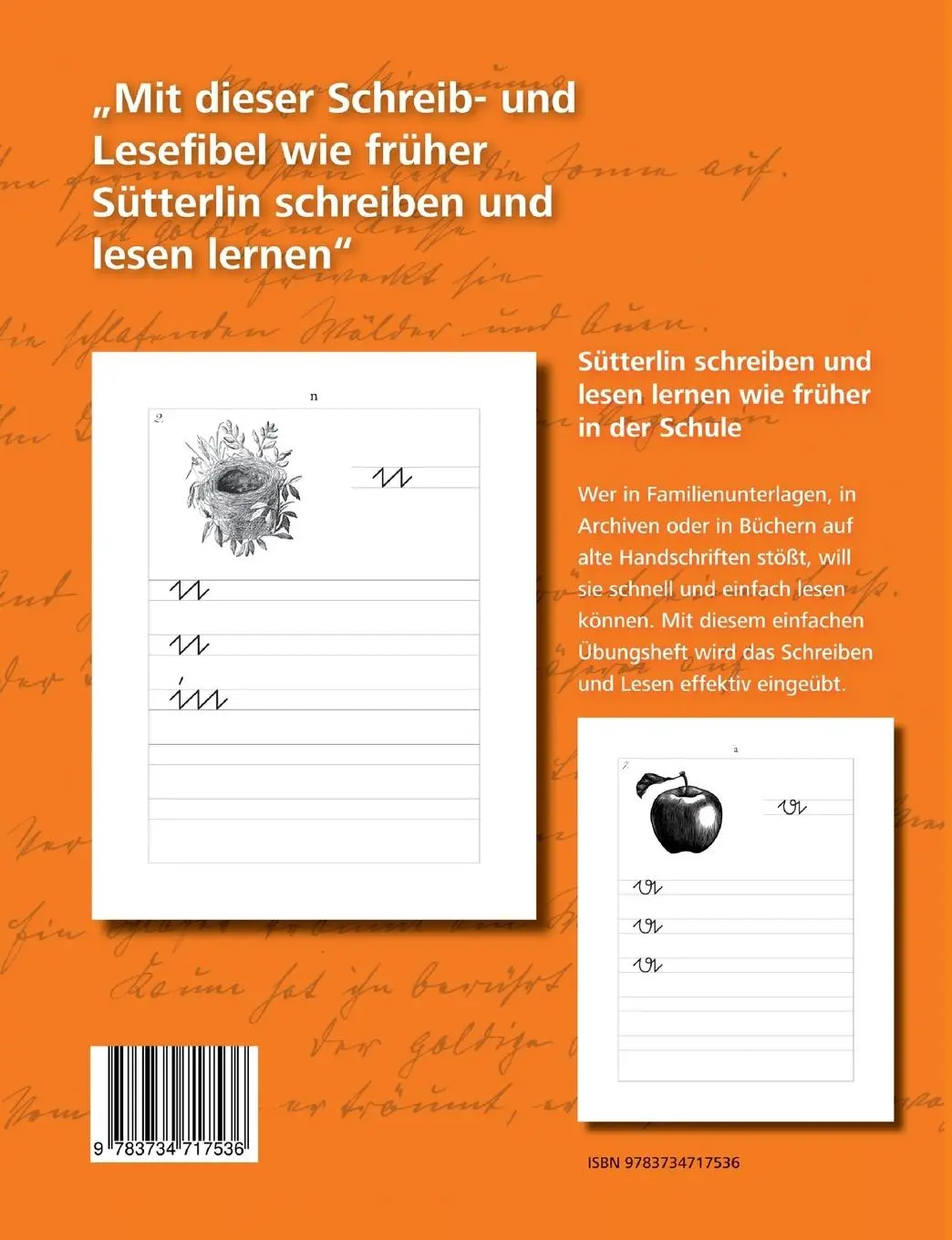Rückseite: 9783734717536 | Die Sütterlin Schreib- und Lesefibel - Übungsheft für die alte...