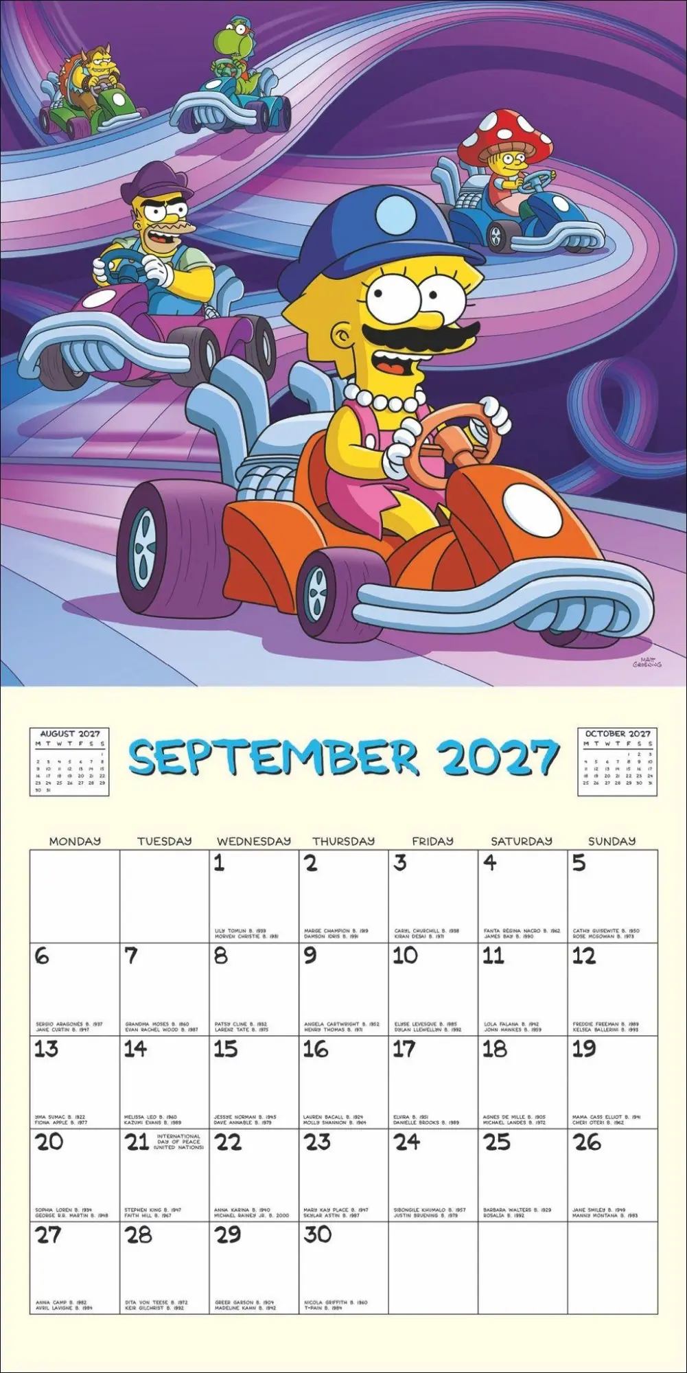 Bild: 9783840197536 | The Simpsons Broschurkalender 2027 | Kalender | 28 S. | Englisch
