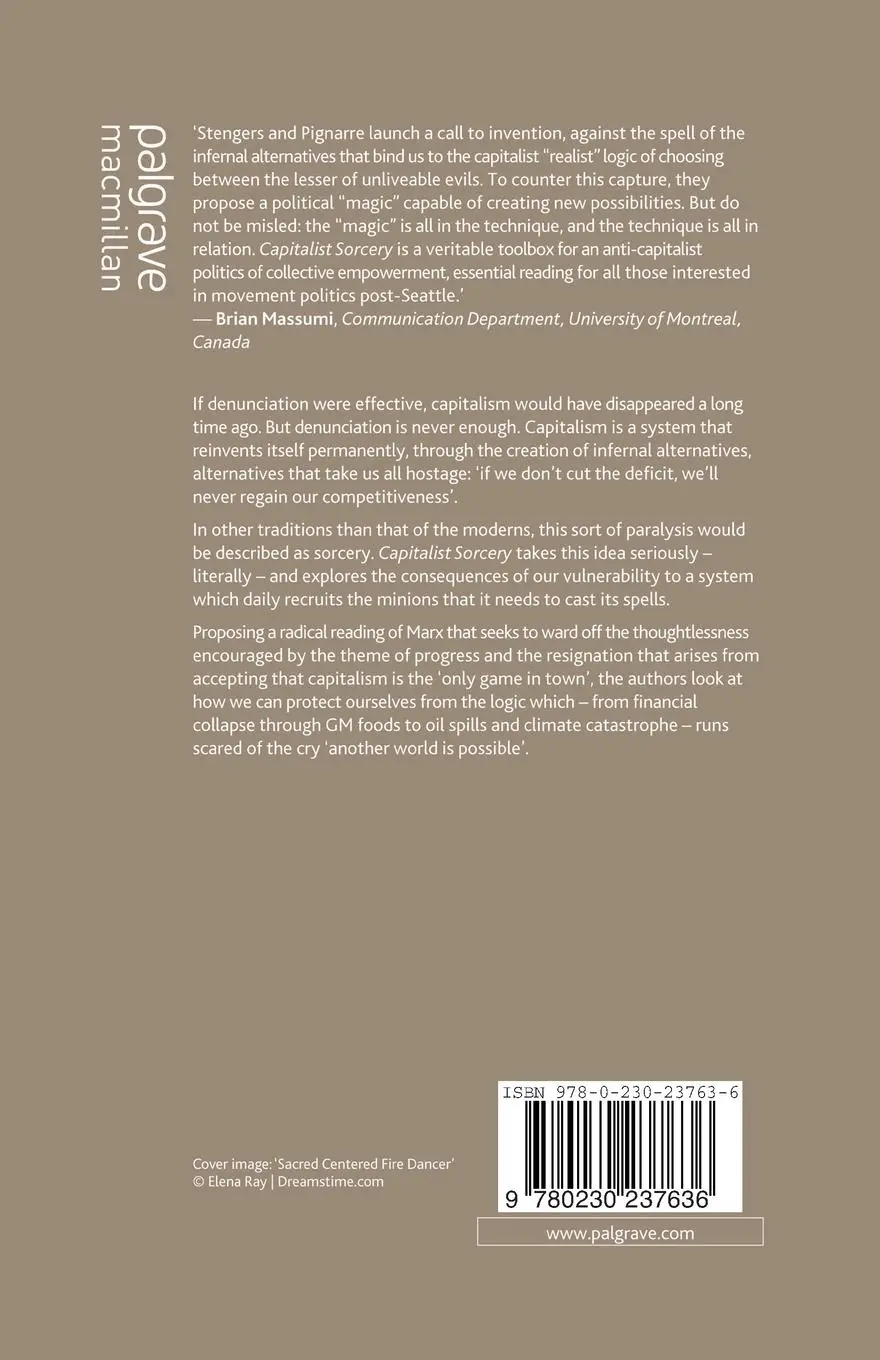 Rückseite: 9780230237636 | Capitalist Sorcery | Breaking the Spell | I. Stengers (u. a.) | Buch