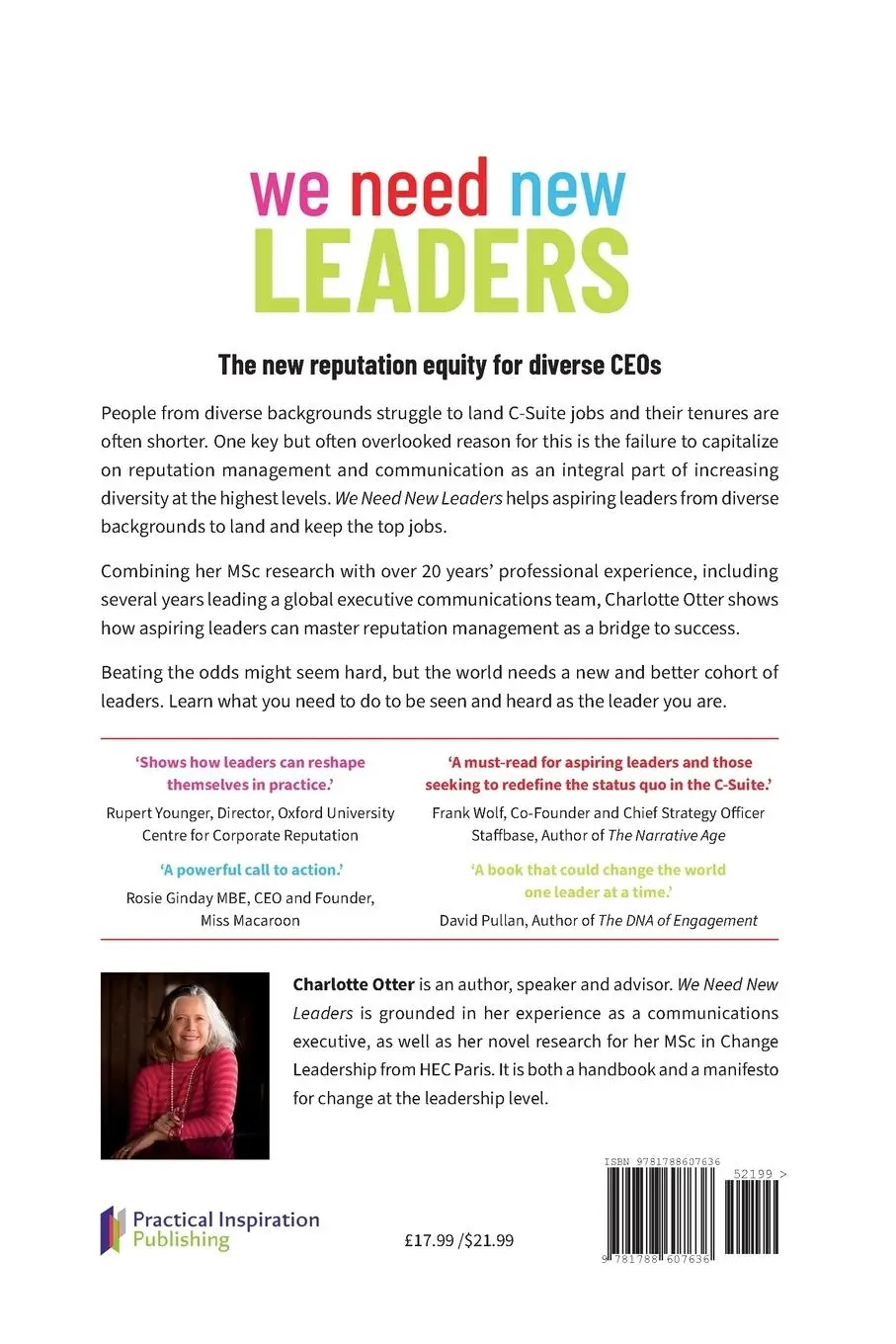 Rückseite: 9781788607636 | We Need New Leaders | Charlotte Otter | Taschenbuch | Englisch | 2025