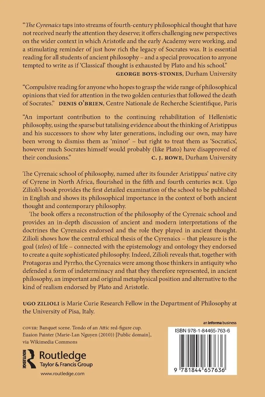 Rückseite: 9781844657636 | The Cyrenaics | Ugo Zilioli | Taschenbuch | Einband - flex.(Paperback)