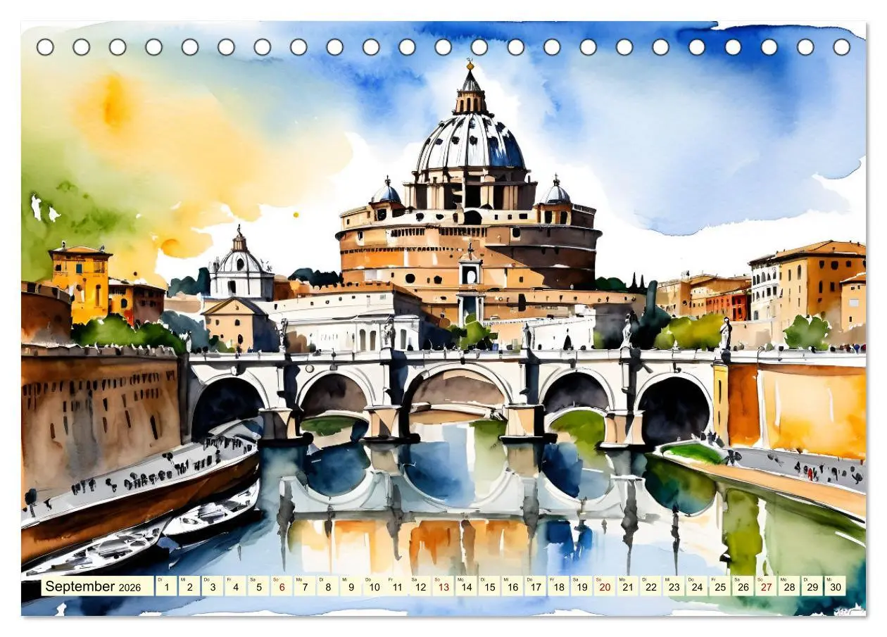 Bild: 9783457367636 | Italien - La dolce vita (Tischkalender 2026 DIN A5 quer), CALVENDO...