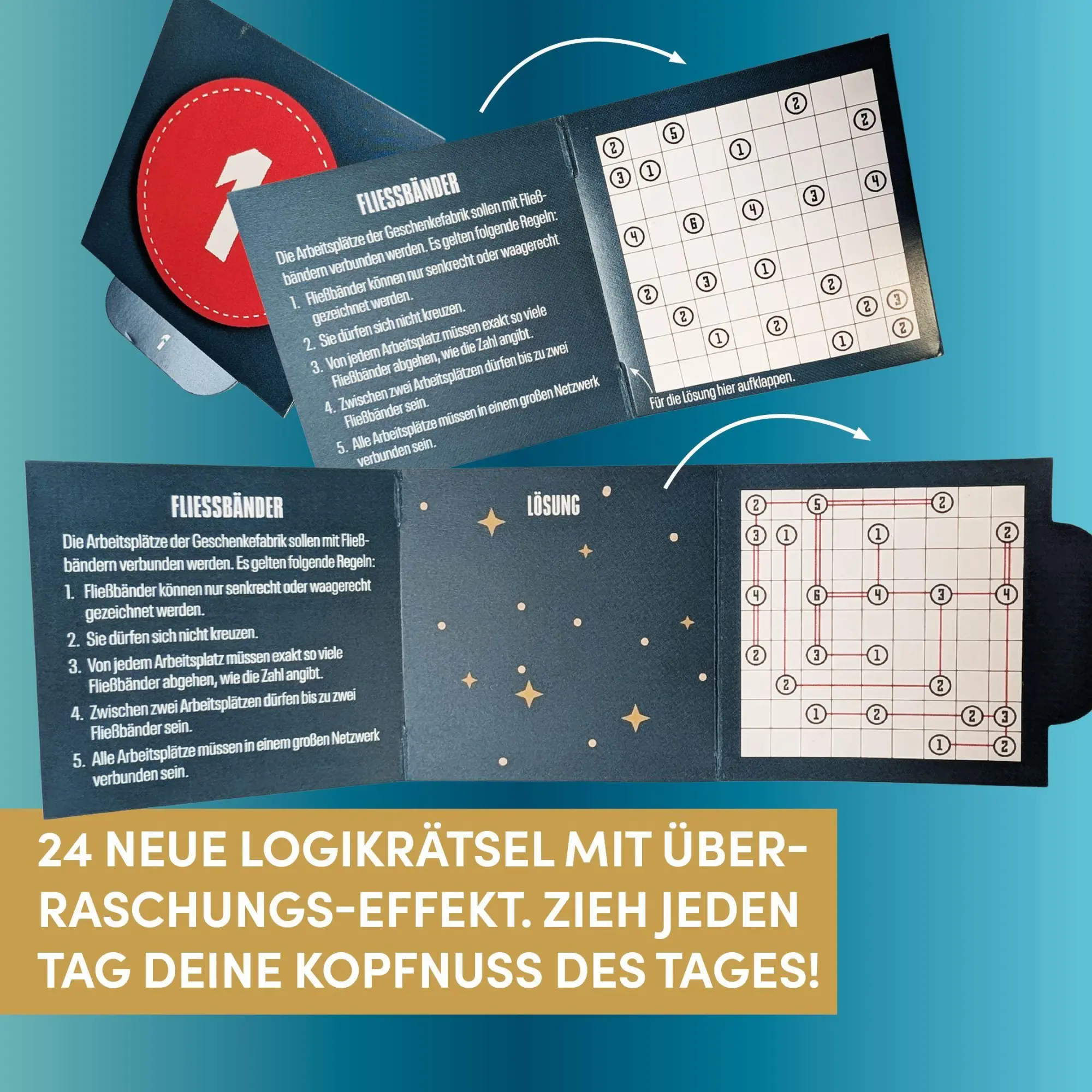 Bild: 4007742187736 | Der neue Kopfnussknacker - Rätsel-Adventskalender (blaue Edition -...