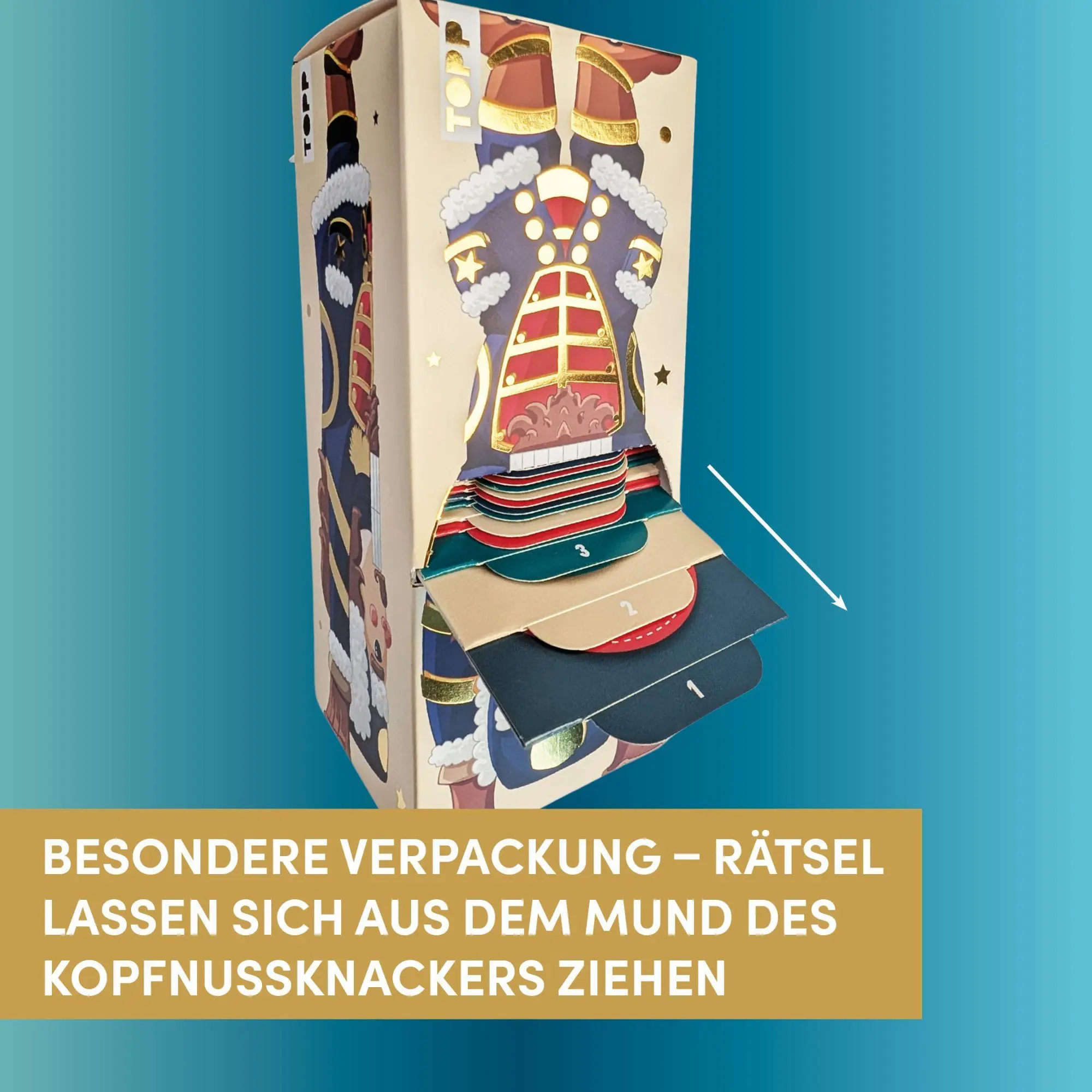 Bild: 4007742187736 | Der neue Kopfnussknacker - Rätsel-Adventskalender (blaue Edition -...