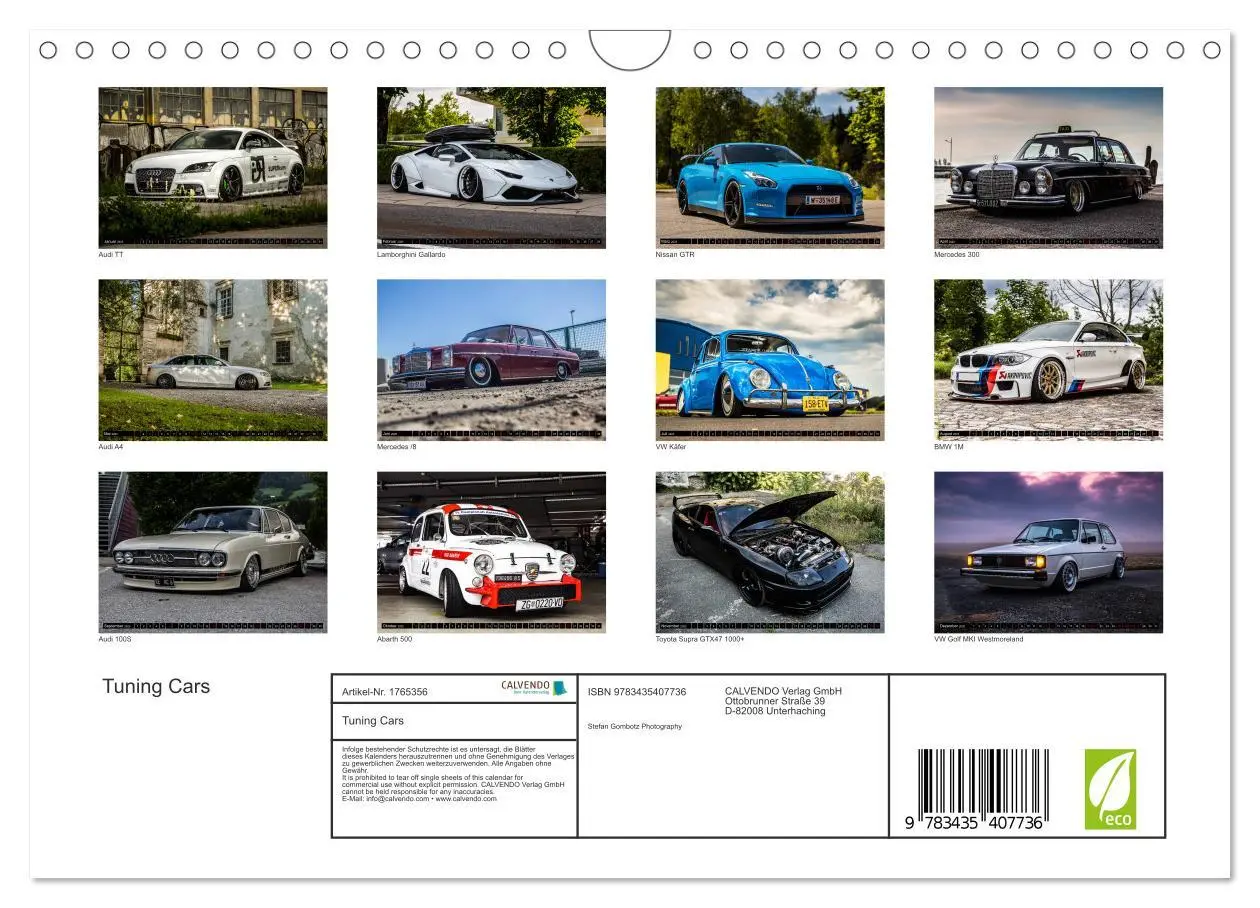 Bild: 9783435407736 | Tuning Cars (Wandkalender 2025 DIN A4 quer), CALVENDO Monatskalender