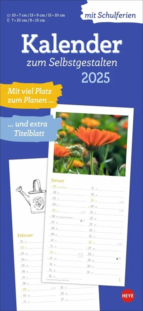 Cover: 9783756407736 | Kalender zum Selbstgestalten 2025 | Kalender | Spiralbindung | Deutsch