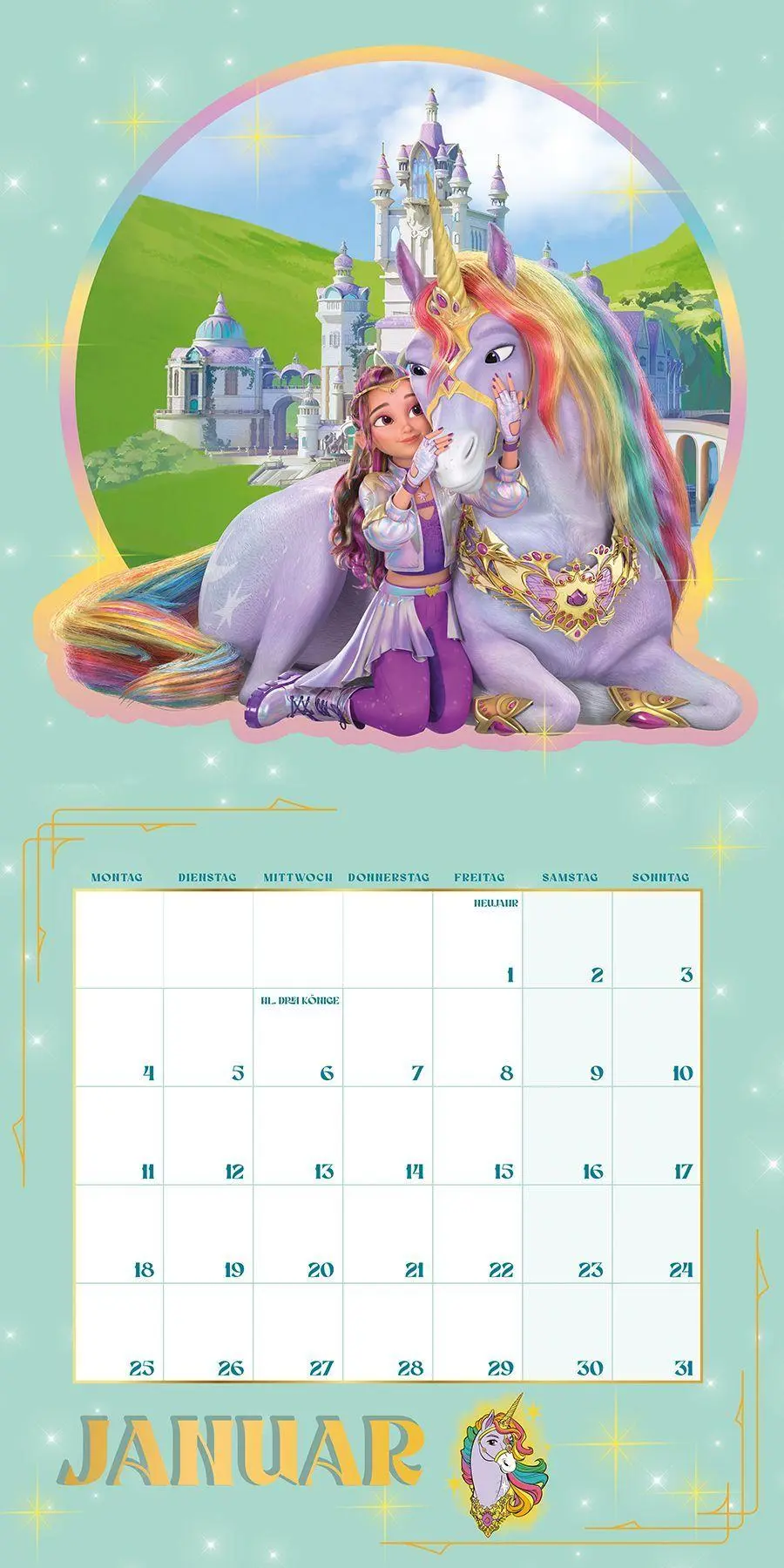 Bild: 9783833247736 | Unicorn Academy: Wandkalender 2027 | Kalender 2027 | Panini | Kalender