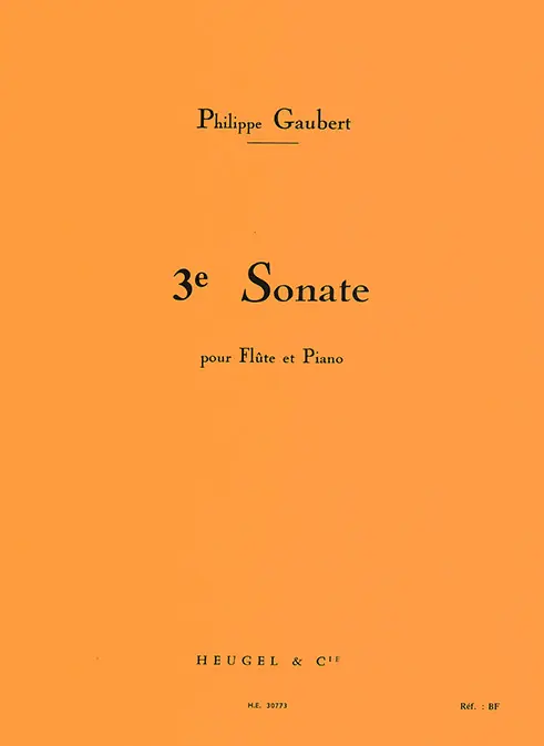 Cover: 9790047307736 | Sonata 3 | Philippe Gaubert | Buch | Éditions Alphonse Leduc