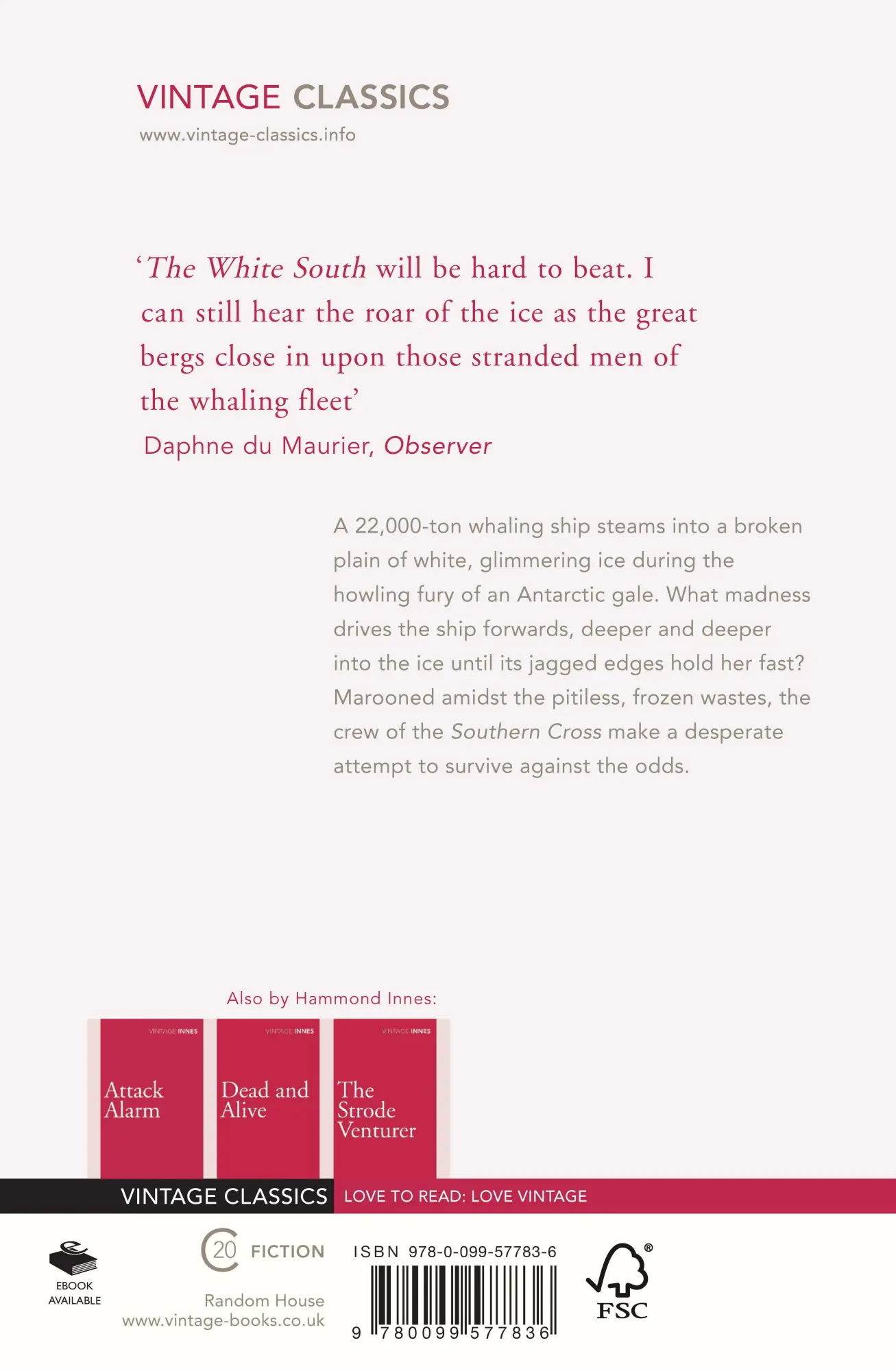 Rückseite: 9780099577836 | The White South | Hammond Innes | Taschenbuch | Englisch | 2013