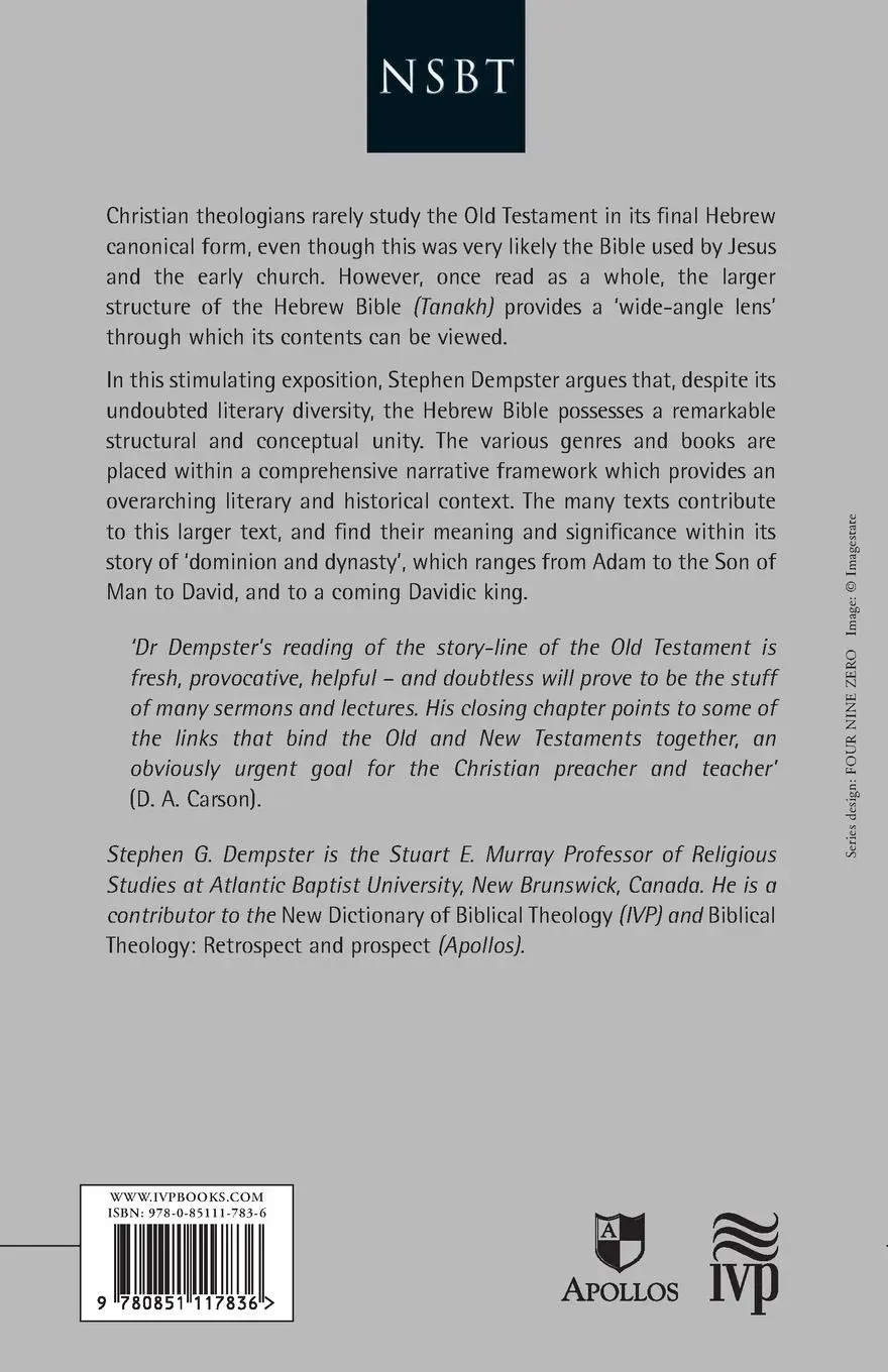 Rückseite: 9780851117836 | Dominion and dynasty | Stephen G Dempster | Taschenbuch | Englisch