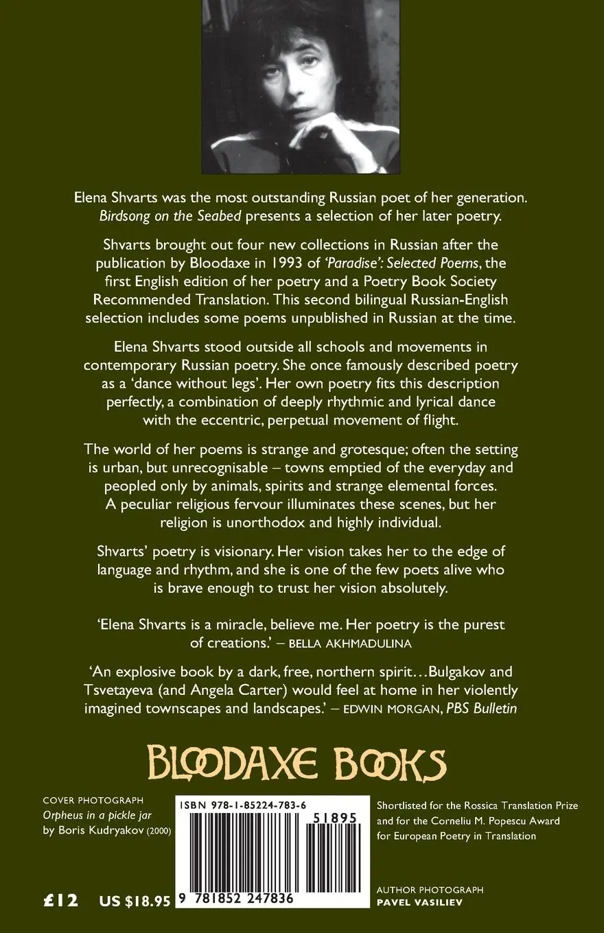 Rückseite: 9781852247836 | Birdsong on the Seabed | Elena Shvarts | Taschenbuch | Englisch | 2008