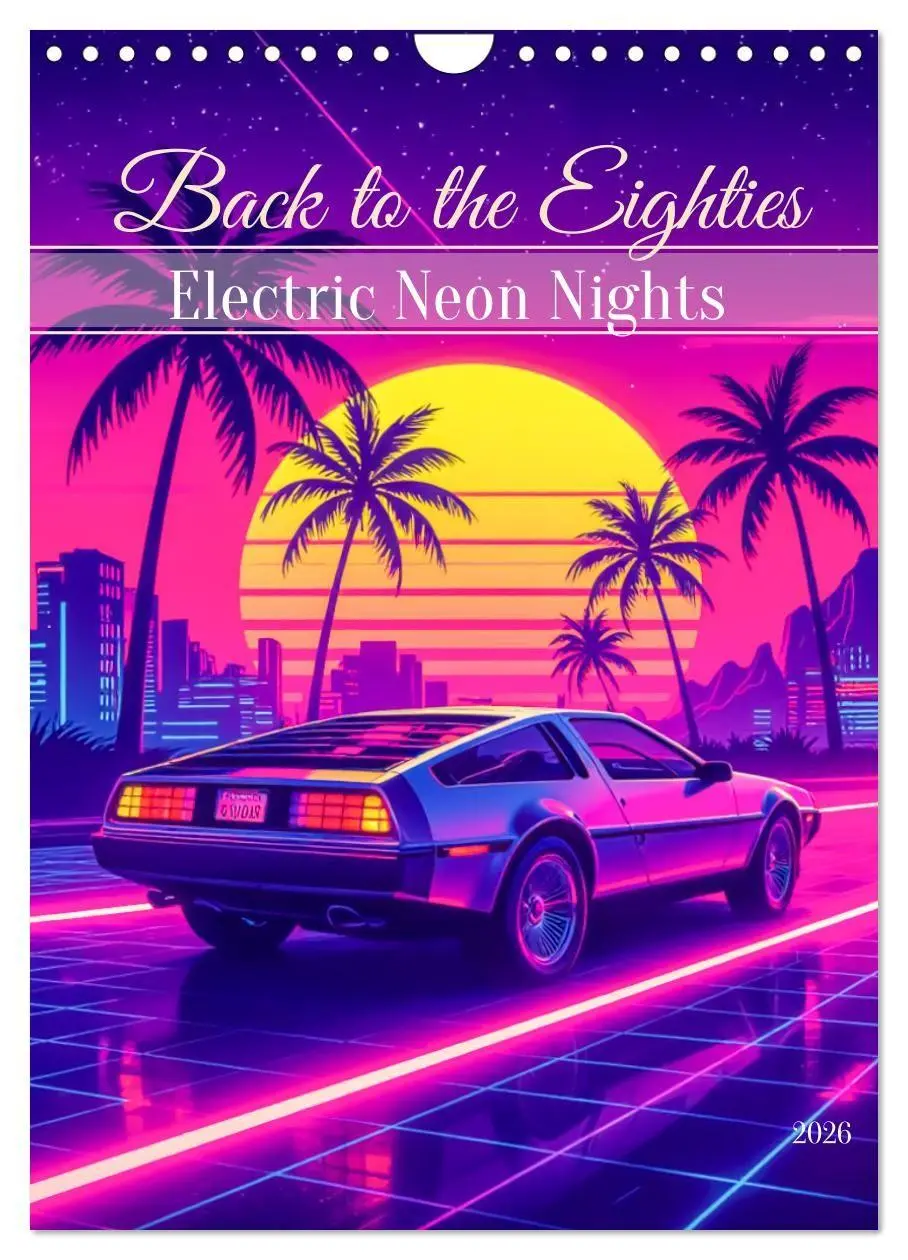 Cover: 9783516747836 | Back to the Eighties - Electric Neon Nights (Wandkalender 2026 DIN...