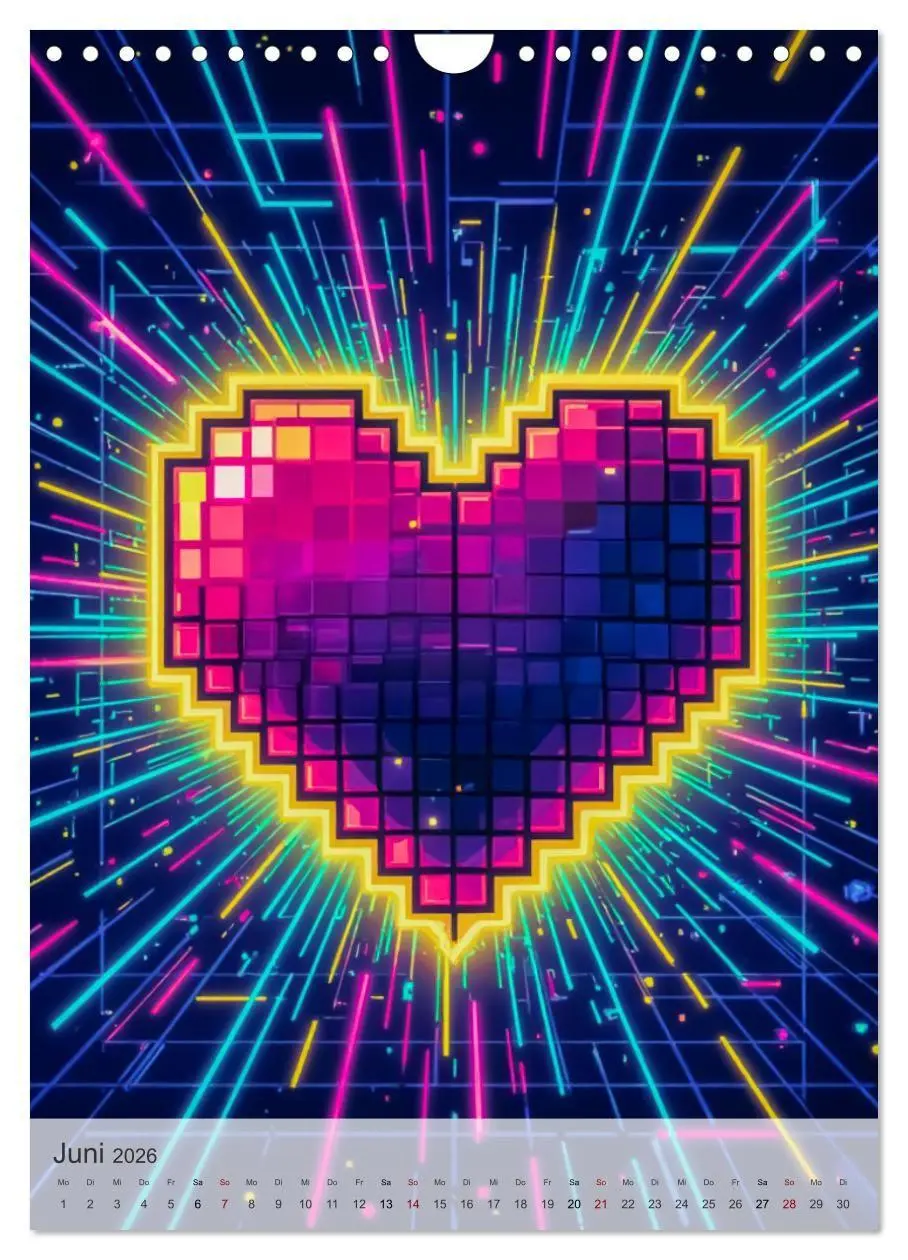 Bild: 9783516747836 | Back to the Eighties - Electric Neon Nights (Wandkalender 2026 DIN...