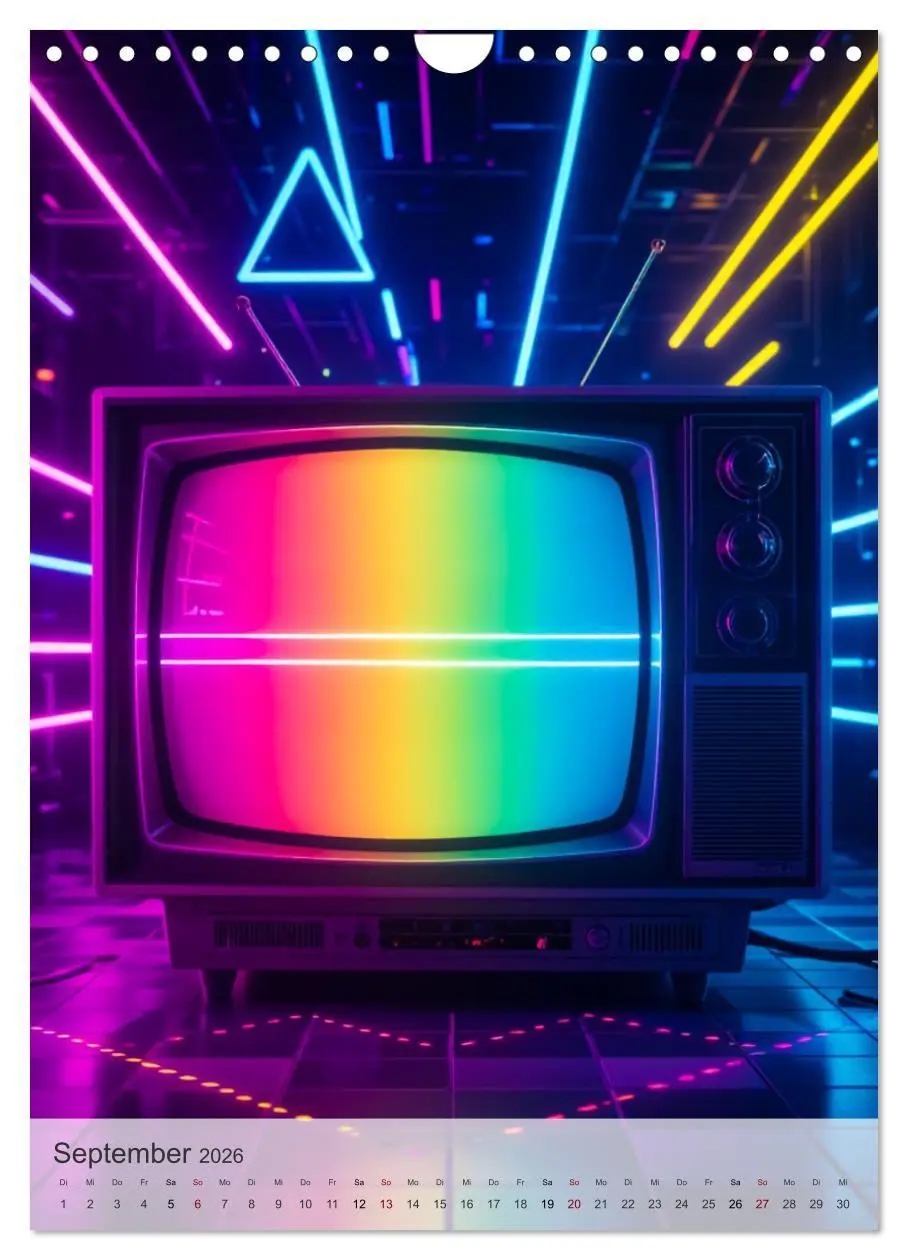 Bild: 9783516747836 | Back to the Eighties - Electric Neon Nights (Wandkalender 2026 DIN...