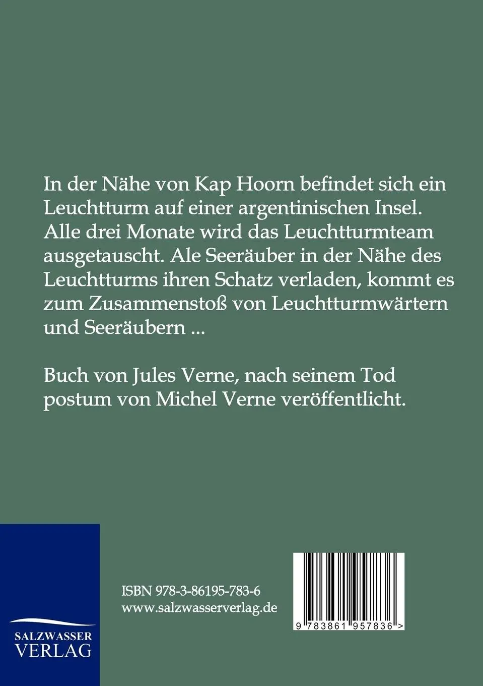 Rückseite: 9783861957836 | Der Leuchtturm am Ende der Welt | Jules Verne | Taschenbuch | 176 S.