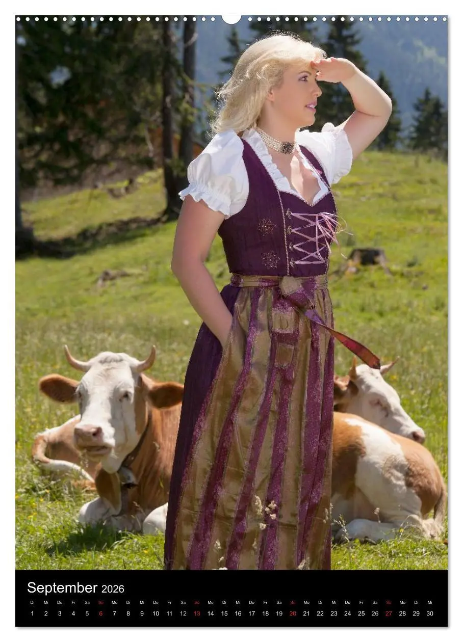 Bild: 9783516427936 | Dirndl und Tradition (Wandkalender 2026 DIN A2 hoch), CALVENDO...
