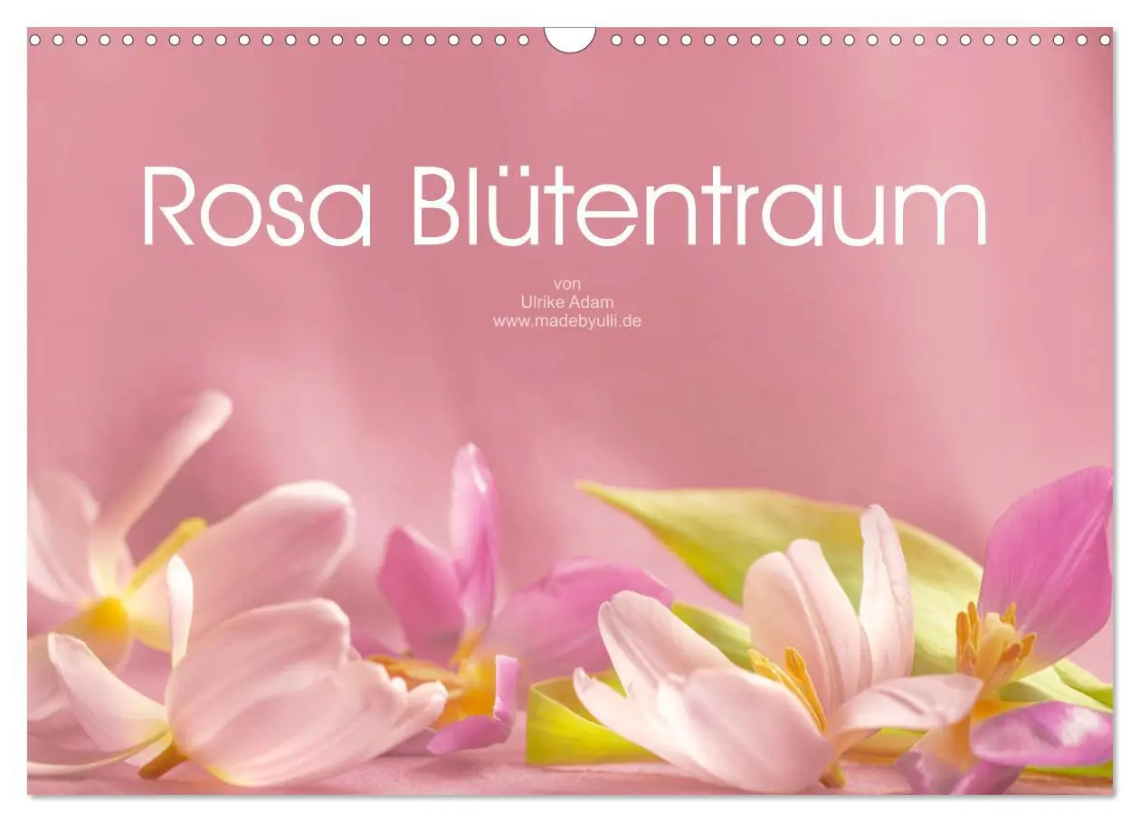 Cover: 9783457918036 | Rosa Blütentraum (Wandkalender 2026 DIN A3 quer), CALVENDO...