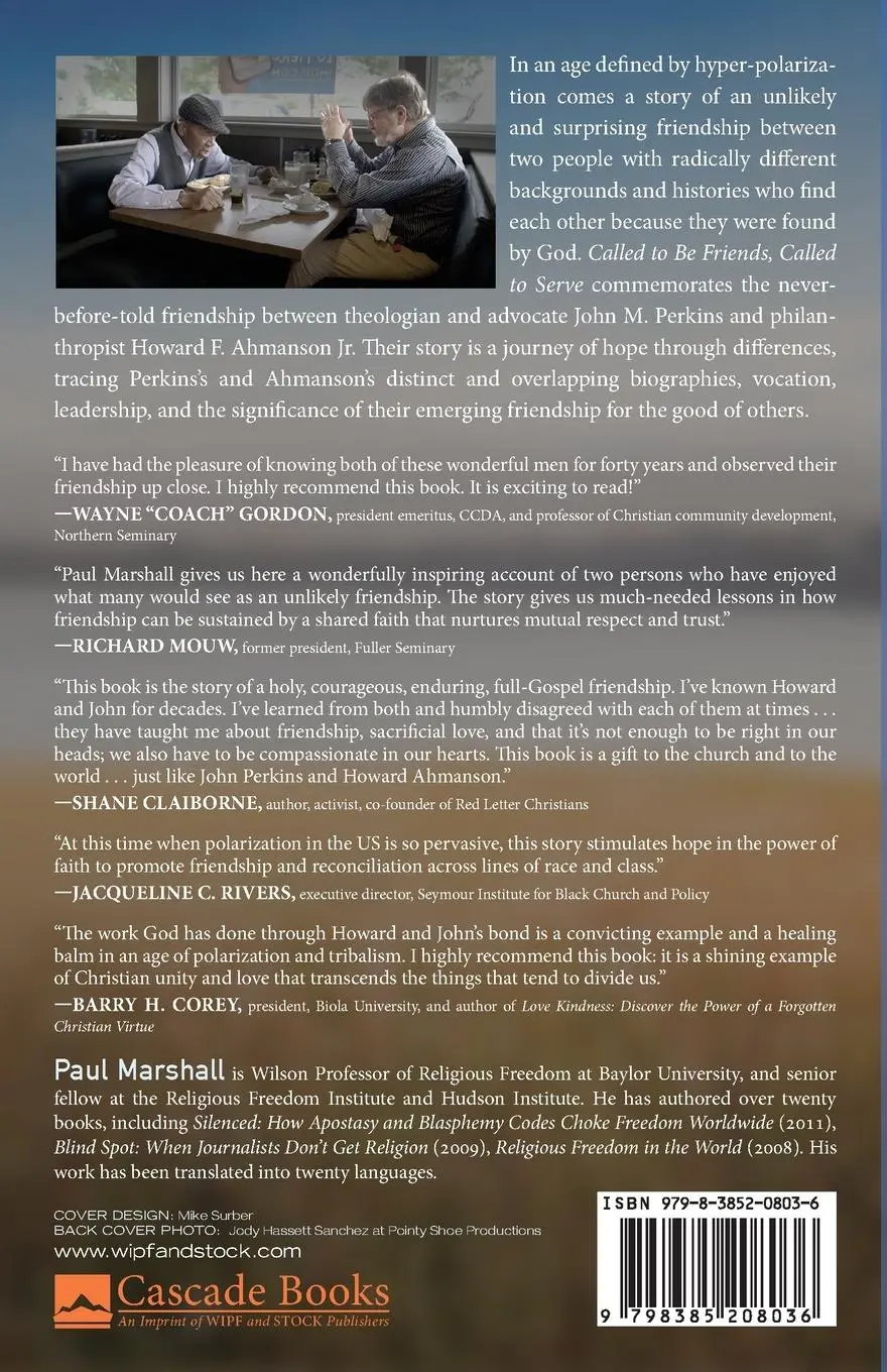 Rückseite: 9798385208036 | Called to Be Friends, Called to Serve | Paul Marshall | Taschenbuch