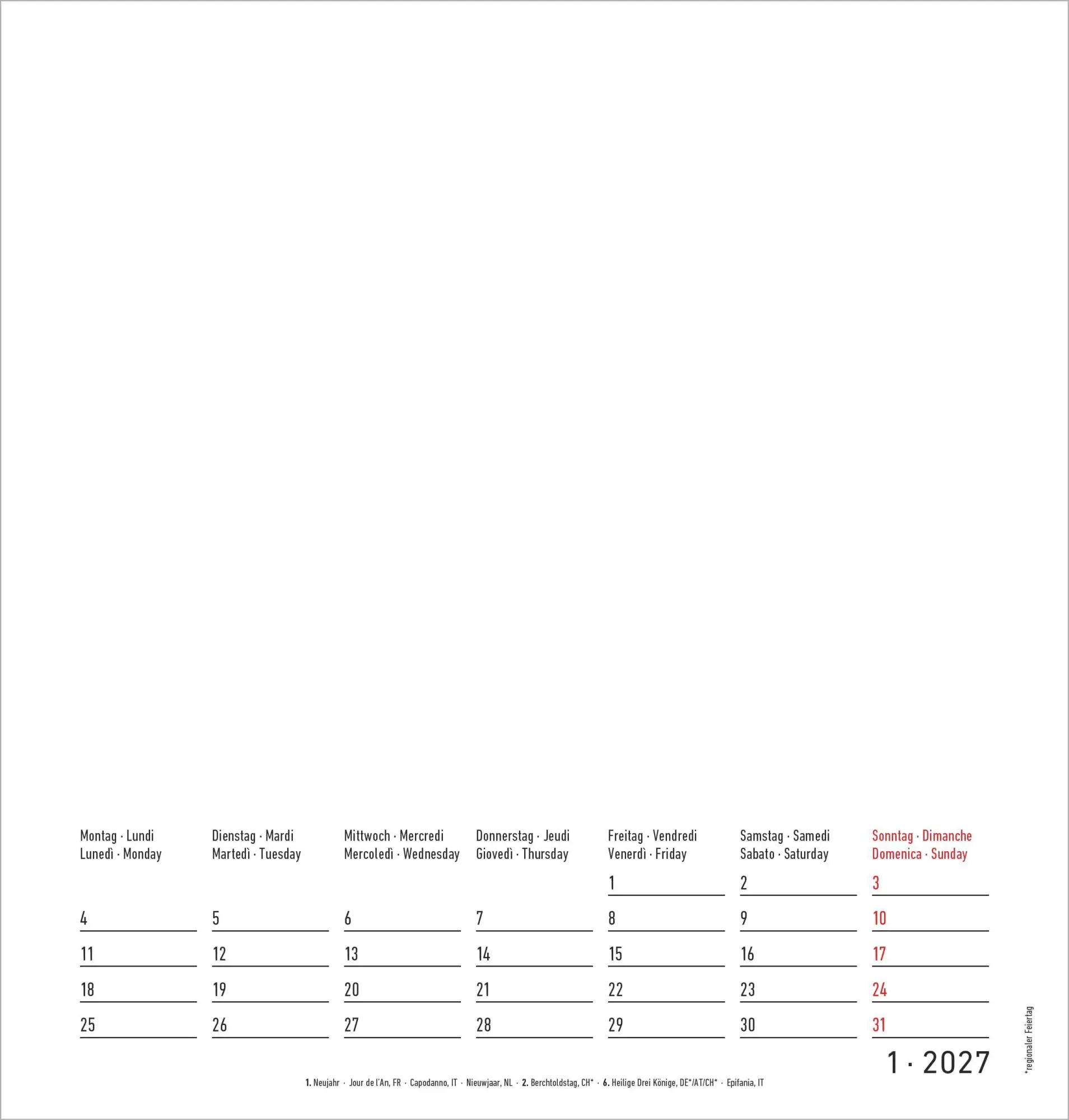 Bild: 4069095018136 | Kreativkalender M - 2 in 1 2027 | Neumann Verlage GmbH &amp; Co KG | 14 S.